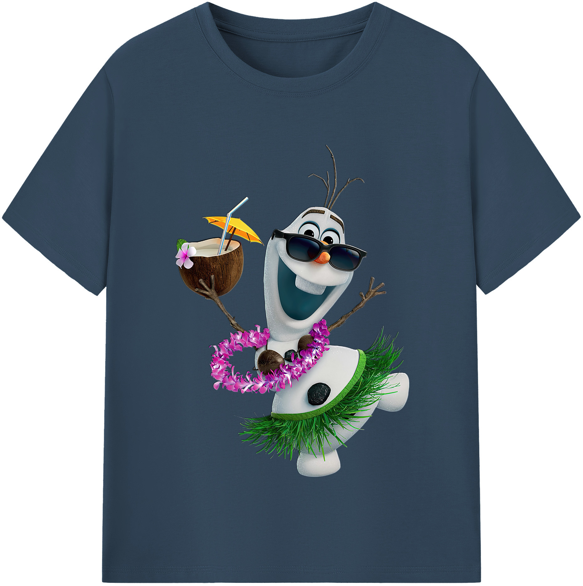 （画像用） アナと雪の女王 アンナ エルサ Frozen Anna Elsa レディースカジュアルプリントTシャツ（綿100％）