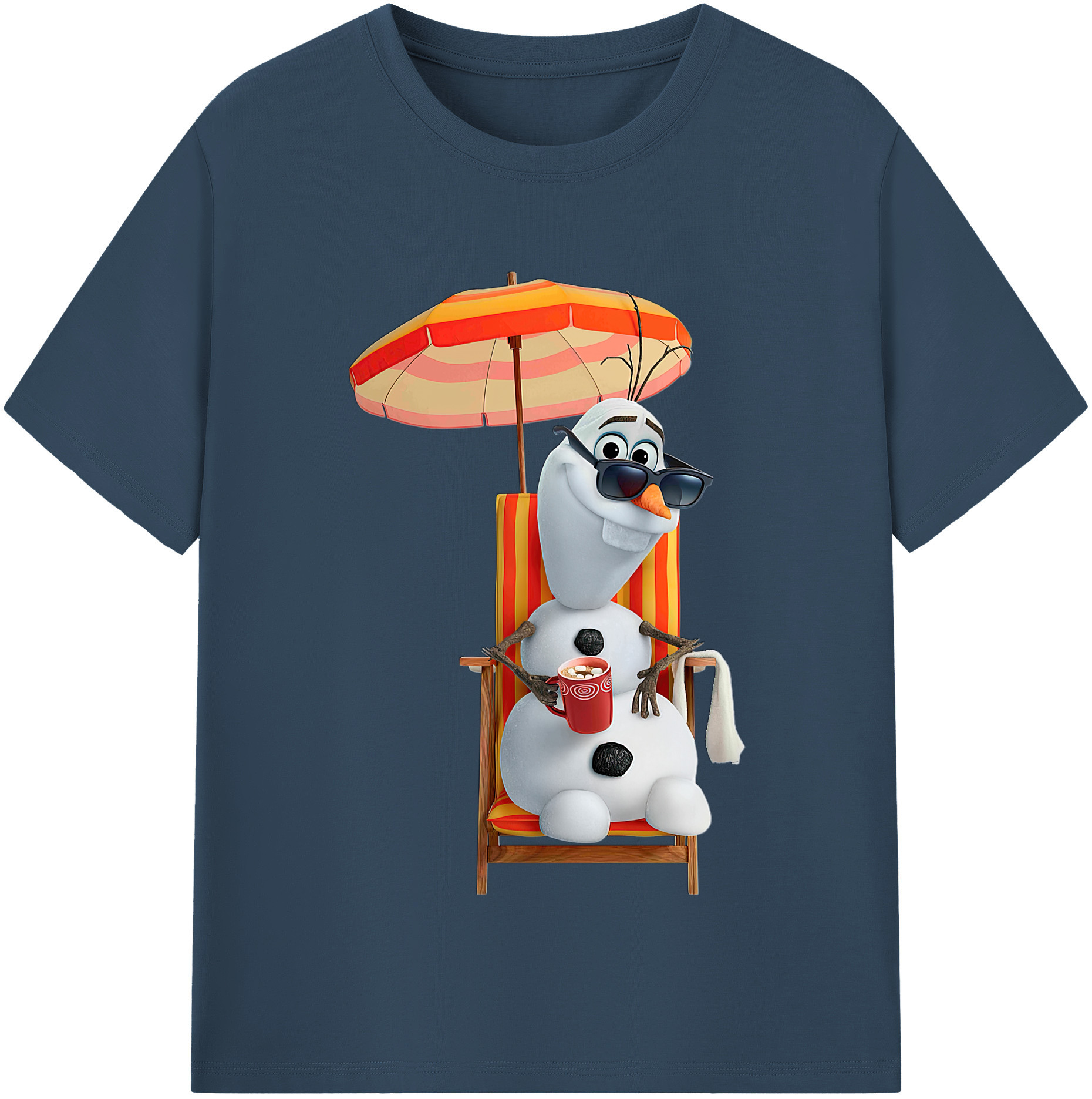 （画像用） アナと雪の女王 アンナ エルサ Frozen Anna Elsa レディースカジュアルプリントTシャツ（綿100％）