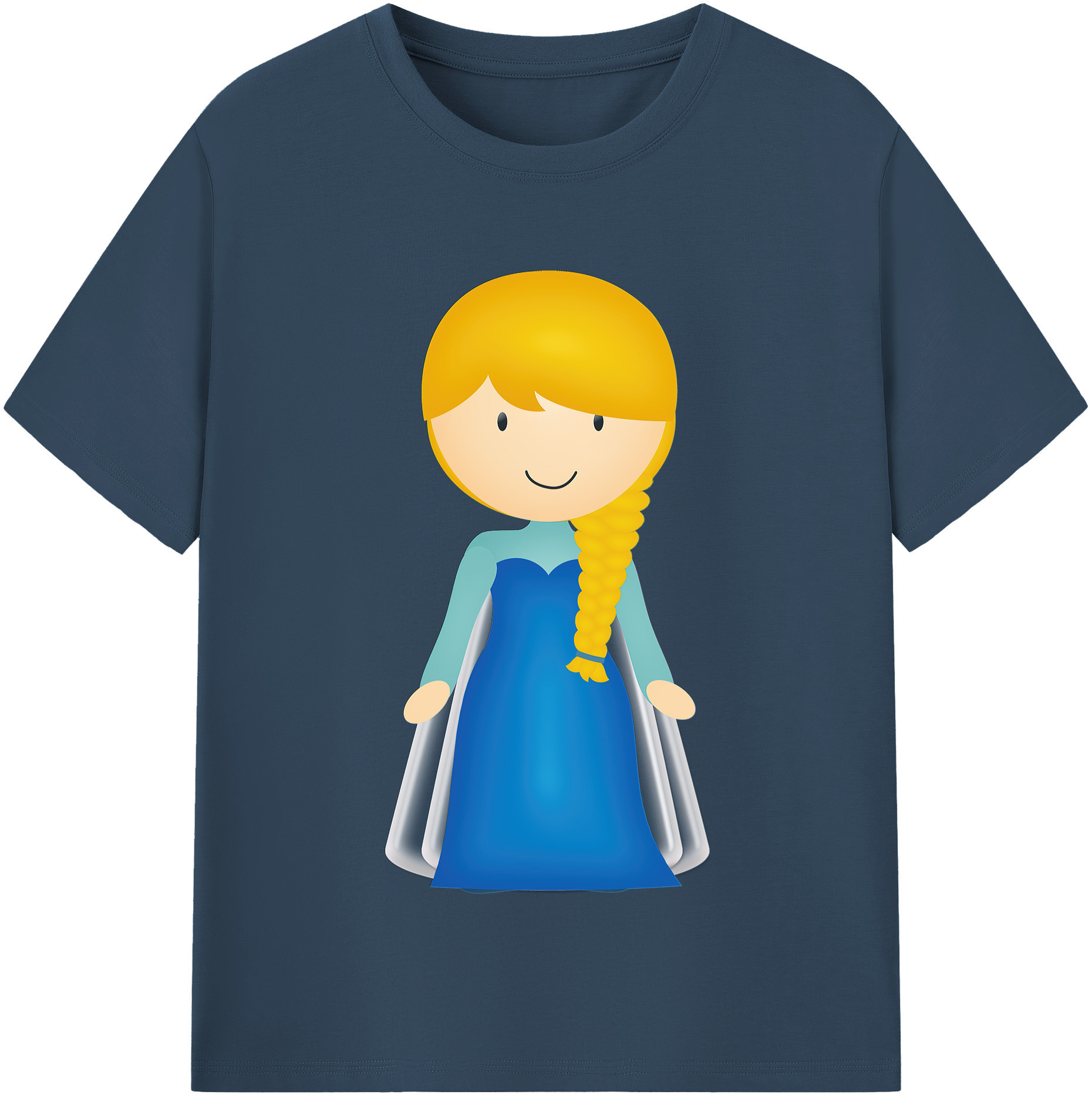 （画像用） アナと雪の女王 アンナ エルサ Frozen Anna Elsa レディースカジュアルプリントTシャツ（綿100％）