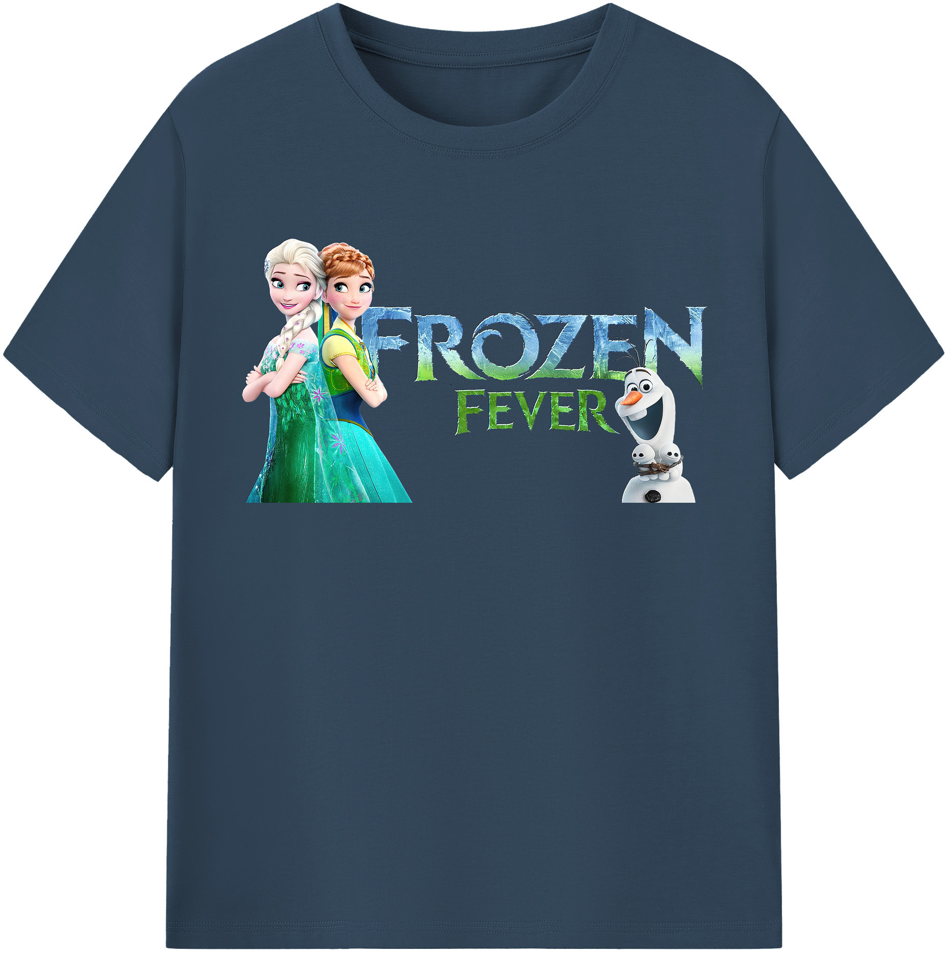 （画像用） アナと雪の女王 アンナ エルサ Frozen Anna Elsa レディースカジュアルプリントTシャツ（綿100％）