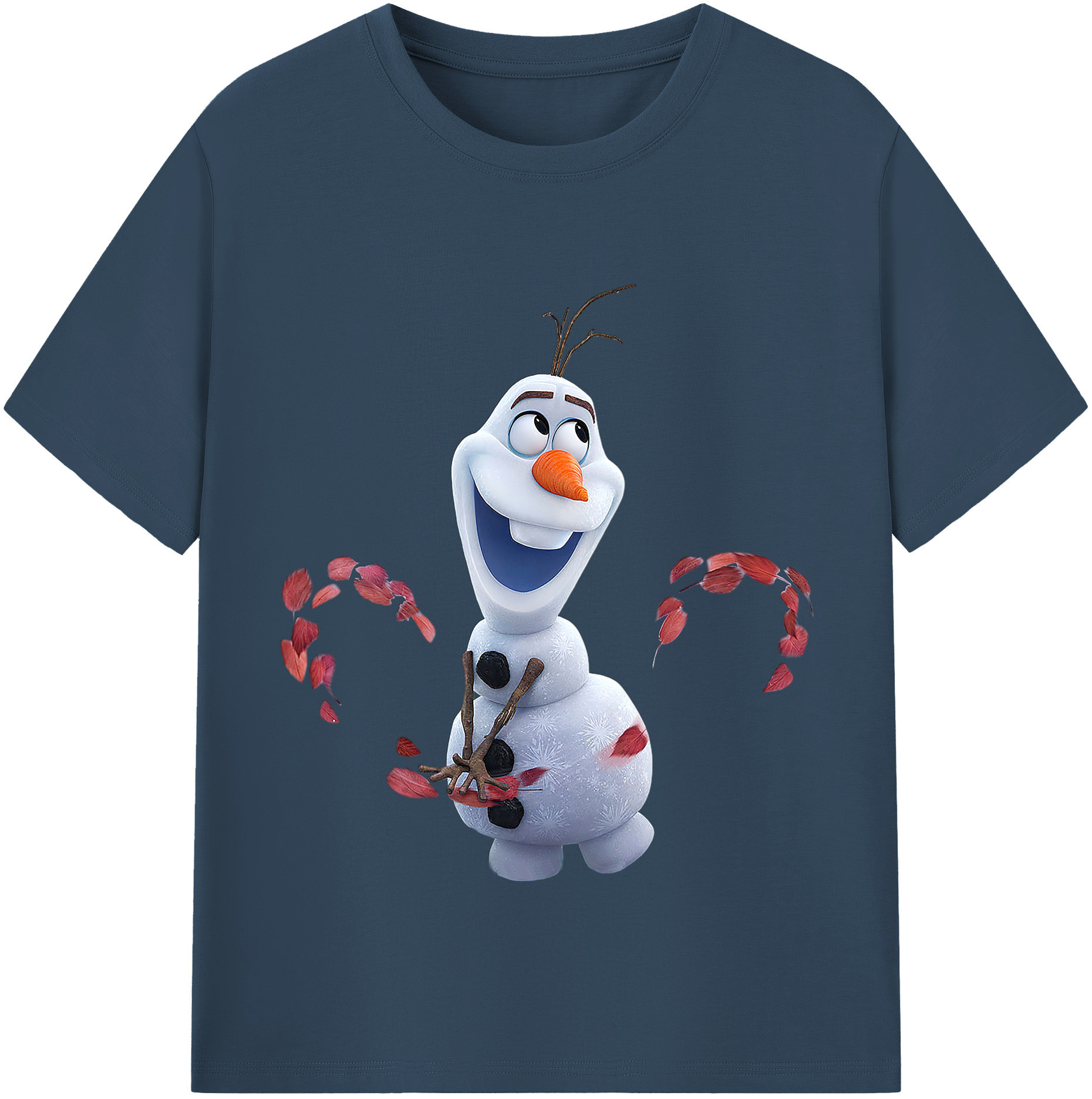 （画像用） アナと雪の女王 アンナ エルサ Frozen Anna Elsa レディースカジュアルプリントTシャツ（綿100％）