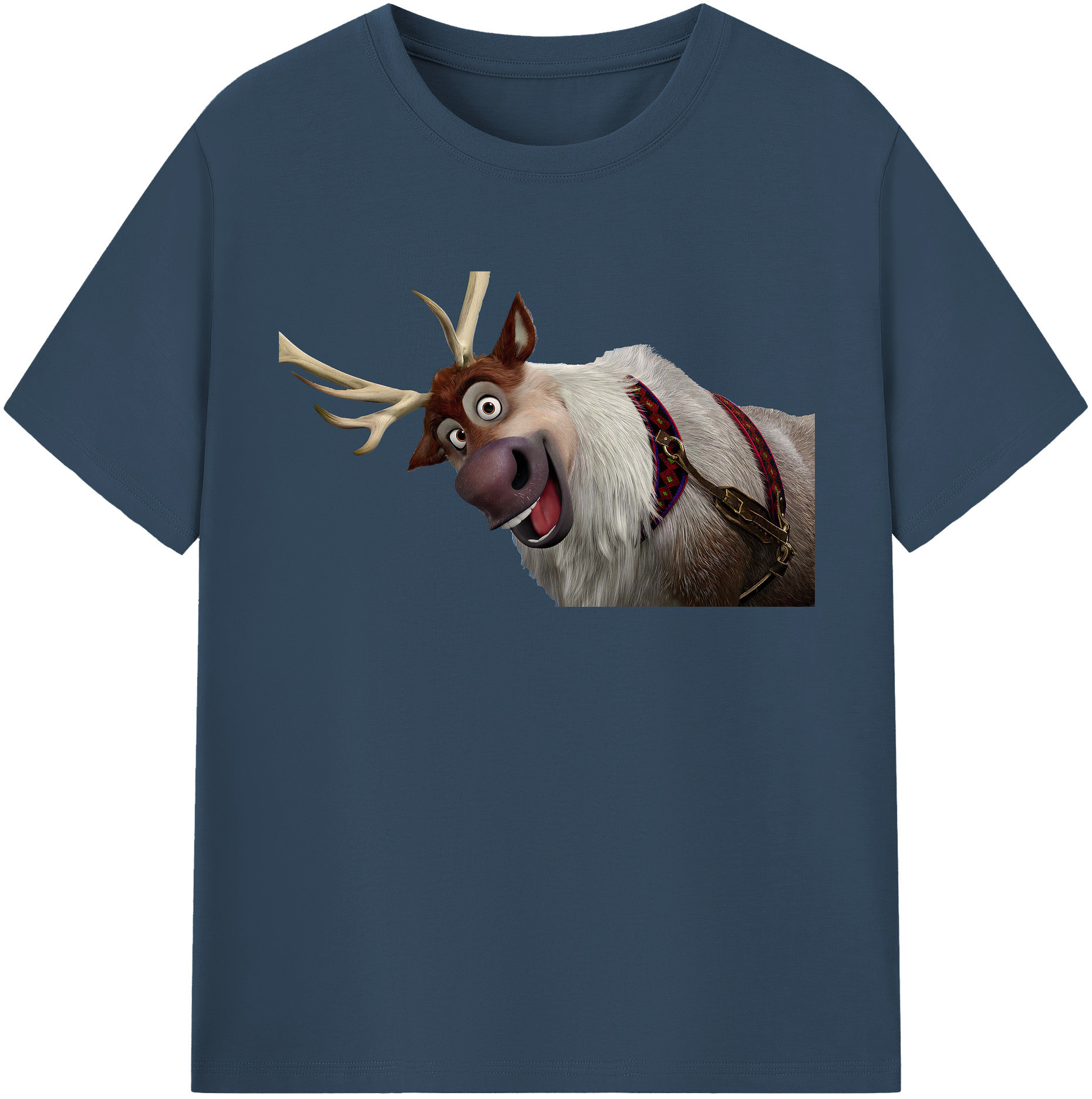 （画像用） アナと雪の女王 アンナ エルサ Frozen Anna Elsa レディースカジュアルプリントTシャツ（綿100％）