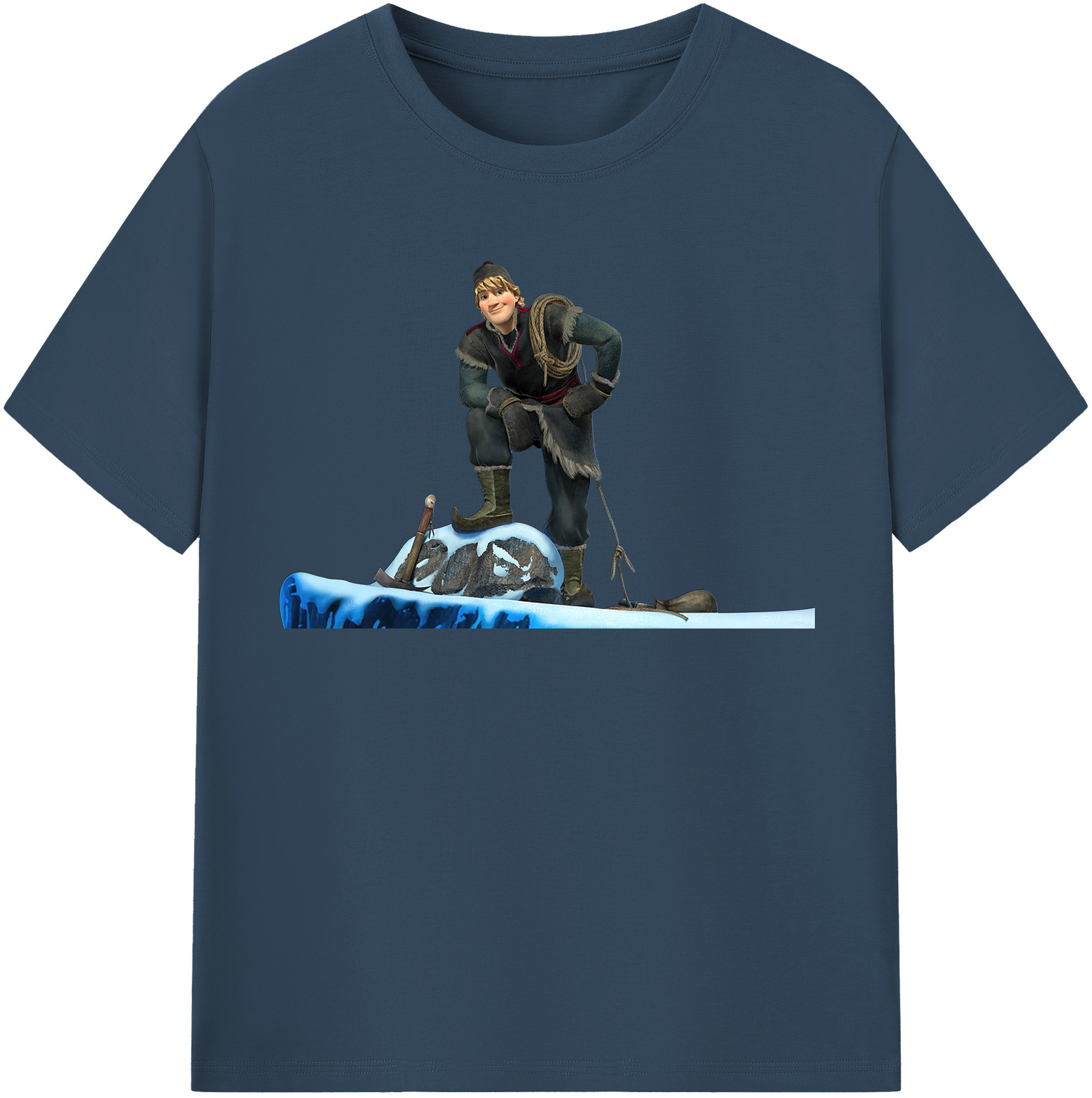 （画像用） アナと雪の女王 アンナ エルサ Frozen Anna Elsa レディースカジュアルプリントTシャツ（綿100％）