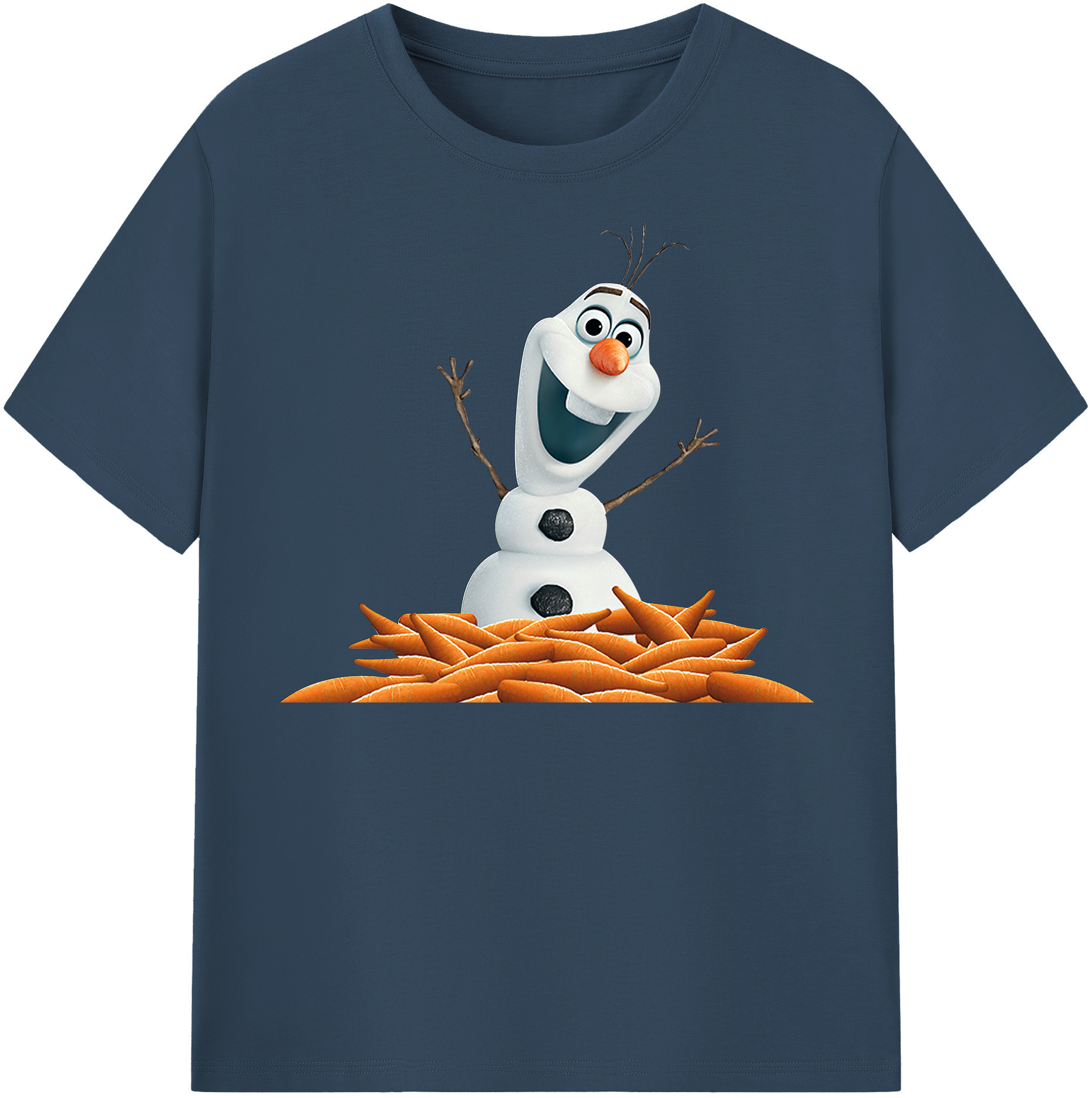 （画像用） アナと雪の女王 アンナ エルサ Frozen Anna Elsa レディースカジュアルプリントTシャツ（綿100％）