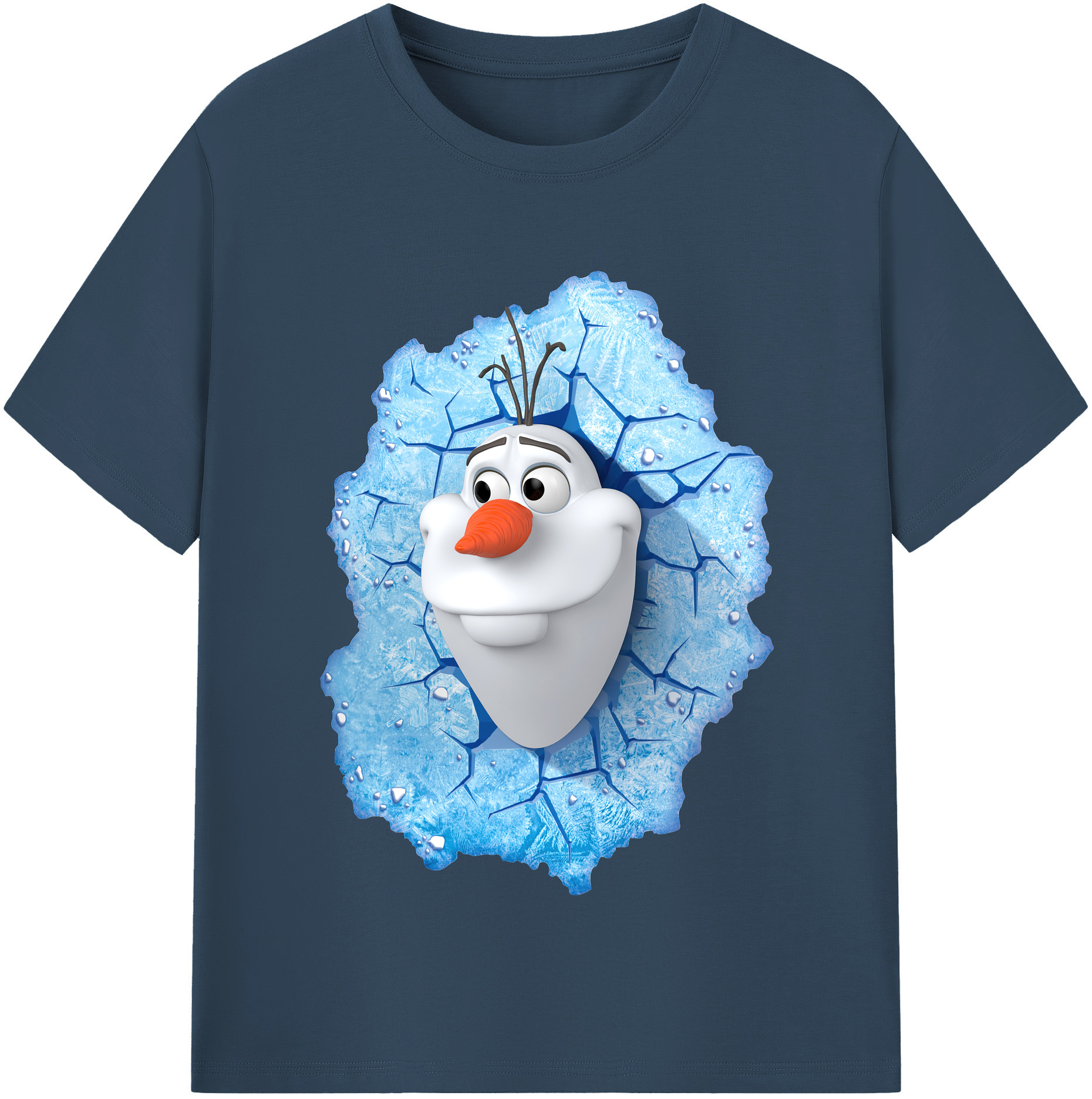 （画像用） アナと雪の女王 アンナ エルサ Frozen Anna Elsa レディースカジュアルプリントTシャツ（綿100％）