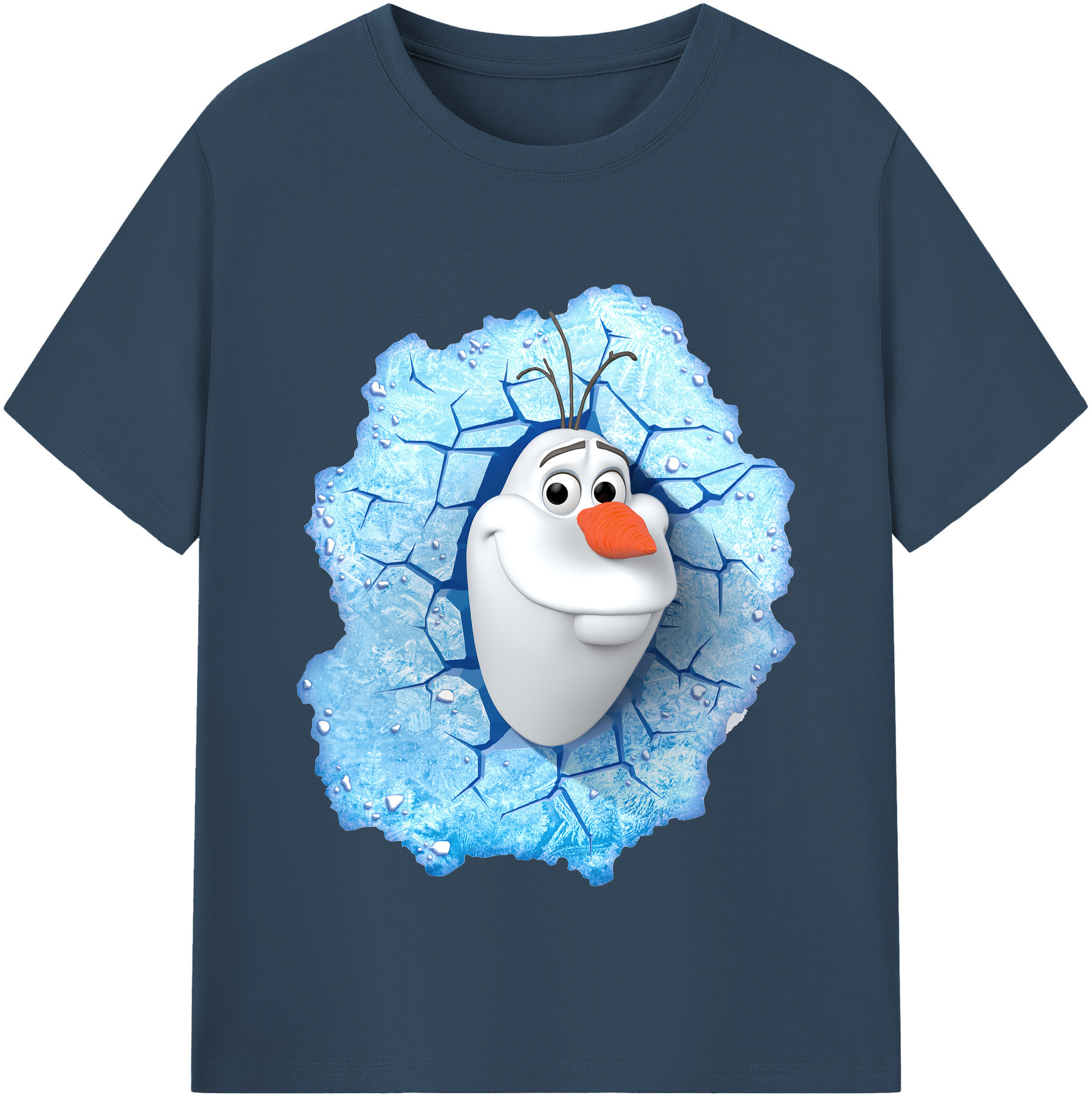 （画像用） アナと雪の女王 アンナ エルサ Frozen Anna Elsa レディースカジュアルプリントTシャツ（綿100％）
