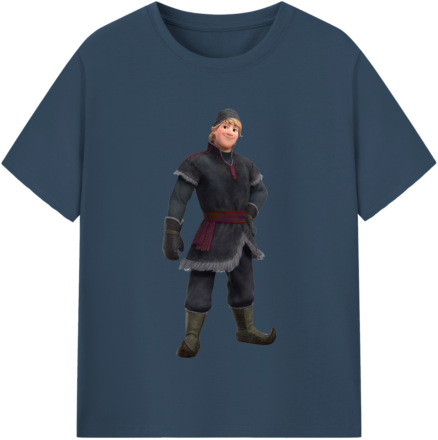 （画像用） アナと雪の女王 アンナ エルサ Frozen Anna Elsa レディースカジュアルプリントTシャツ（綿100％）