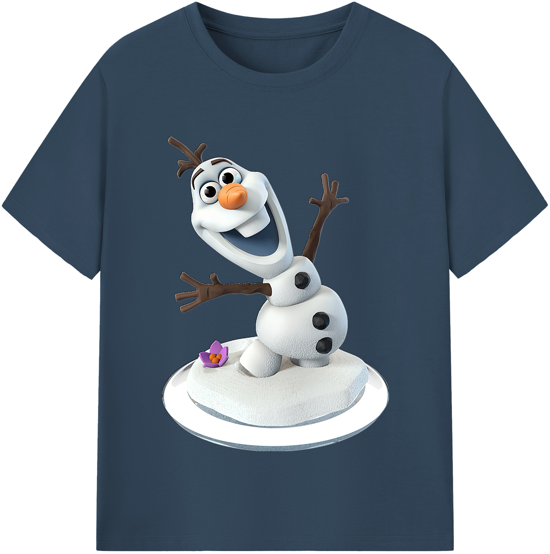（画像用） アナと雪の女王 アンナ エルサ Frozen Anna Elsa レディースカジュアルプリントTシャツ（綿100％）