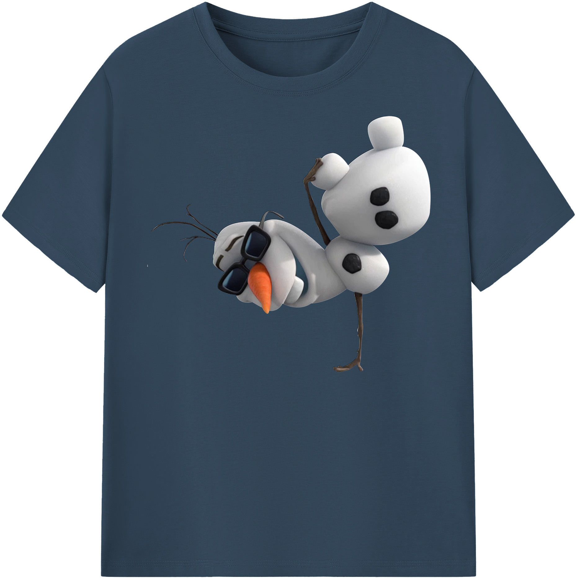 （画像用） アナと雪の女王 アンナ エルサ Frozen Anna Elsa レディースカジュアルプリントTシャツ（綿100％）