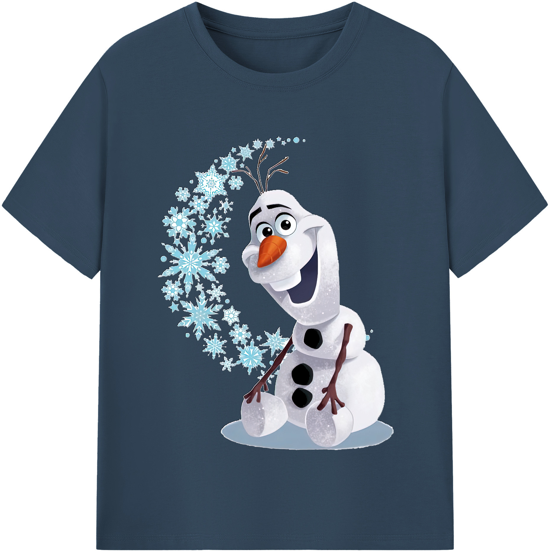 （画像用） アナと雪の女王 アンナ エルサ Frozen Anna Elsa レディースカジュアルプリントTシャツ（綿100％）