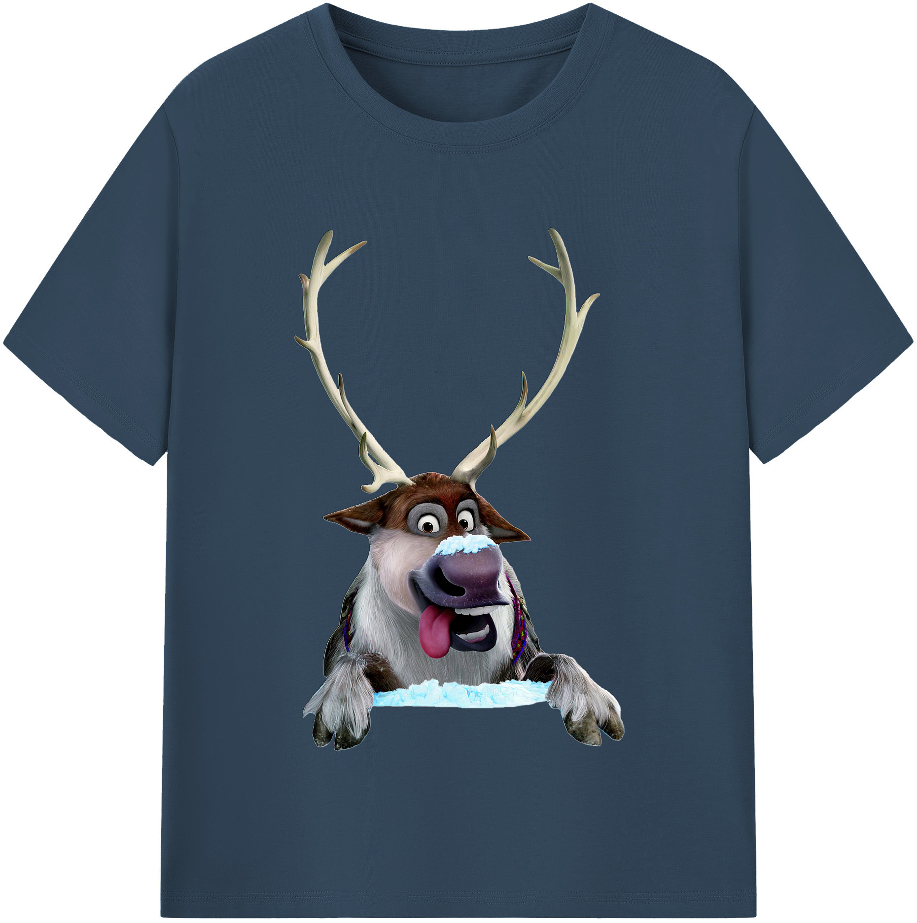 （画像用） アナと雪の女王 アンナ エルサ Frozen Anna Elsa レディースカジュアルプリントTシャツ（綿100％）