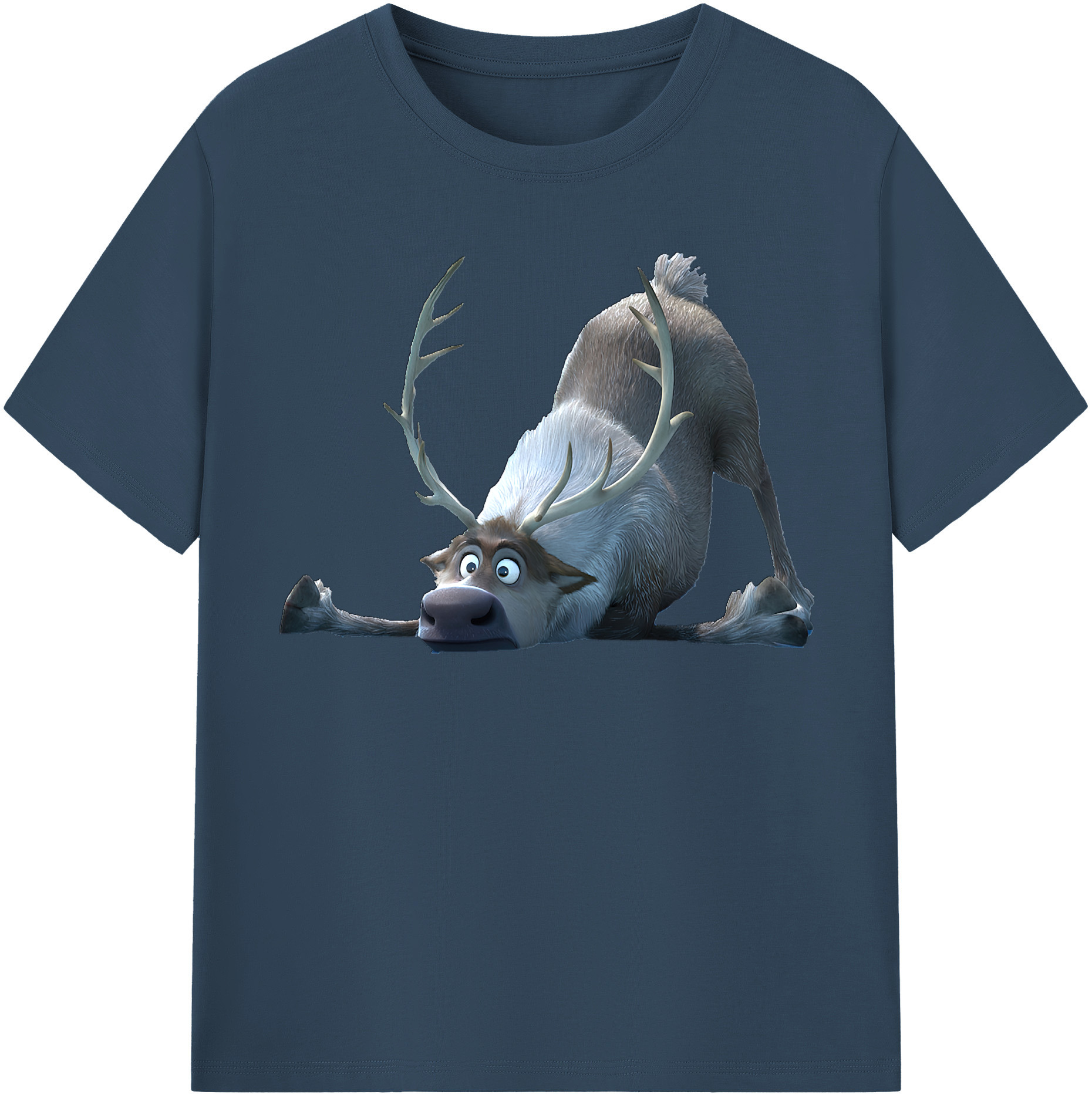 （画像用） アナと雪の女王 アンナ エルサ Frozen Anna Elsa レディースカジュアルプリントTシャツ（綿100％）
