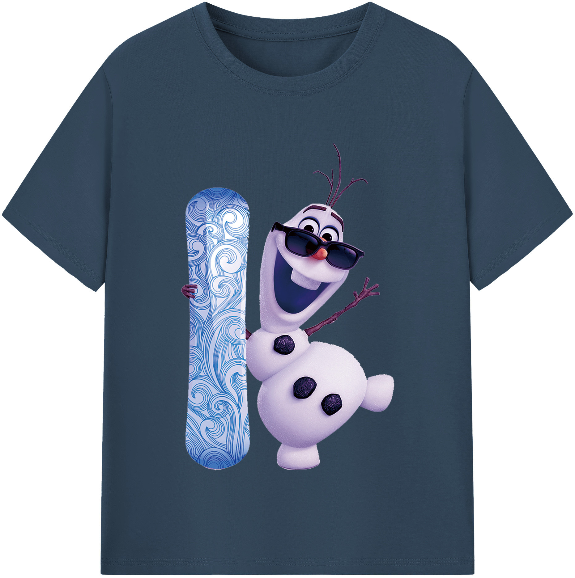 （画像用） アナと雪の女王 アンナ エルサ Frozen Anna Elsa レディースカジュアルプリントTシャツ（綿100％）