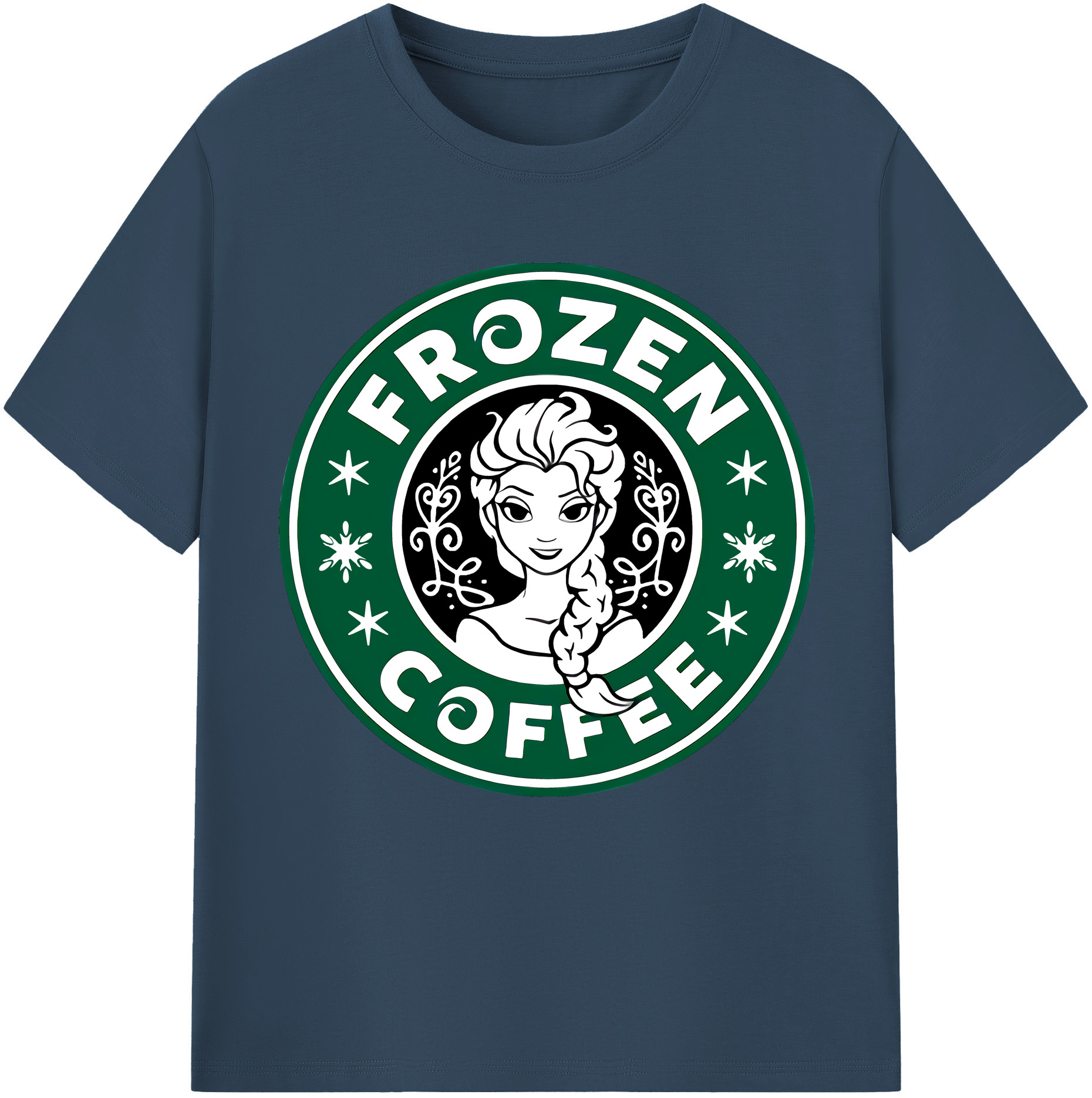 （画像用） アナと雪の女王 アンナ エルサ Frozen Anna Elsa レディースカジュアルプリントTシャツ（綿100％）