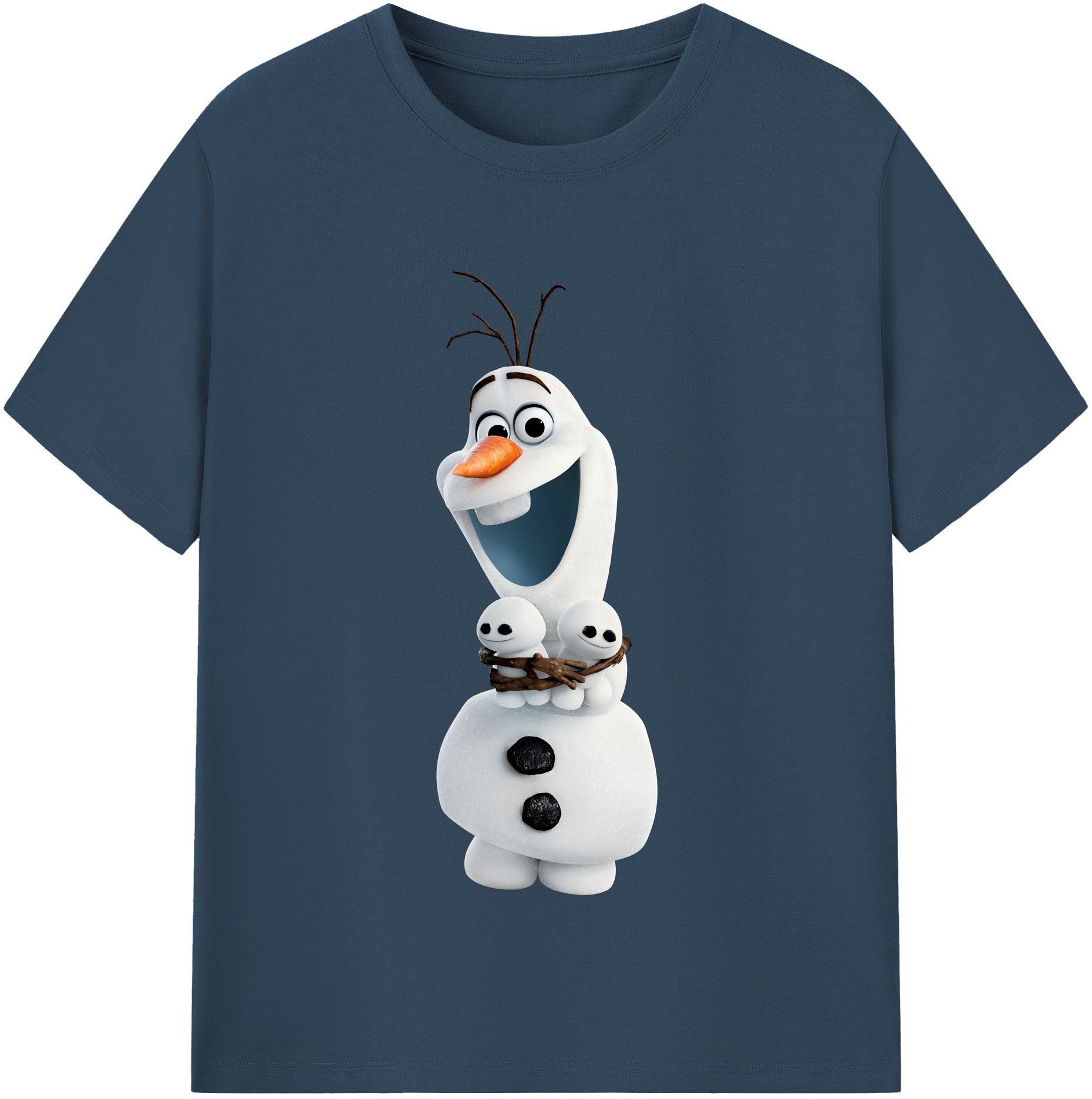 （画像用） アナと雪の女王 アンナ エルサ Frozen Anna Elsa レディースカジュアルプリントTシャツ（綿100％）