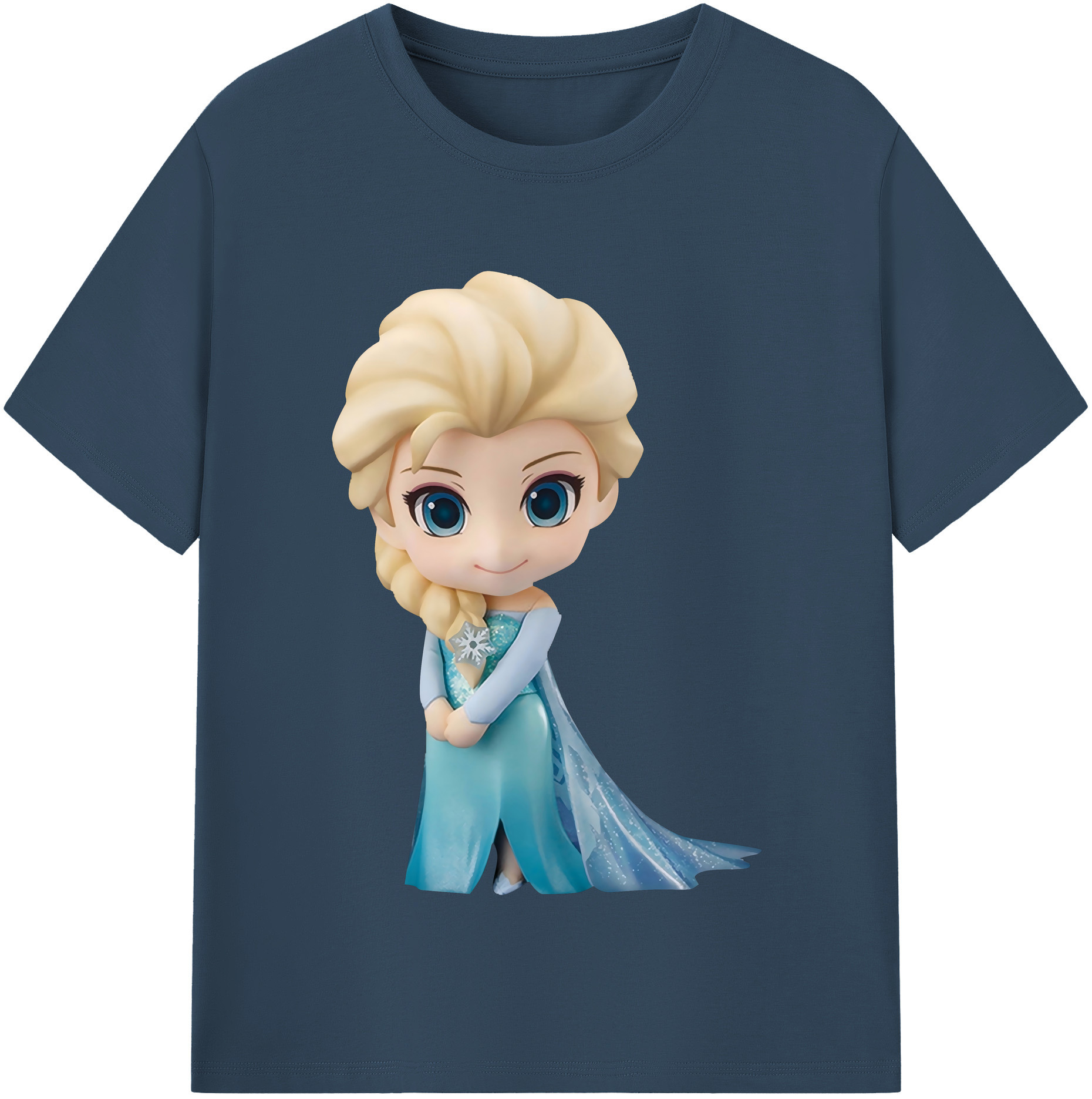 （画像用） アナと雪の女王 アンナ エルサ Frozen Anna Elsa レディースカジュアルプリントTシャツ（綿100％）