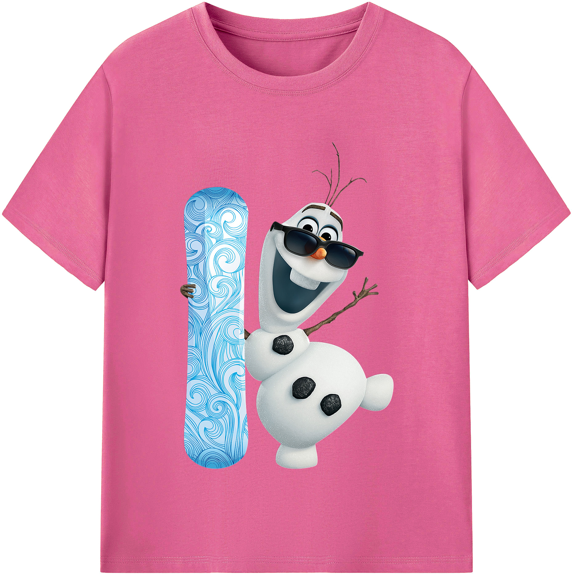 （画像用） アナと雪の女王 アンナ エルサ Frozen Anna Elsa レディースカジュアルプリントTシャツ（綿100％）