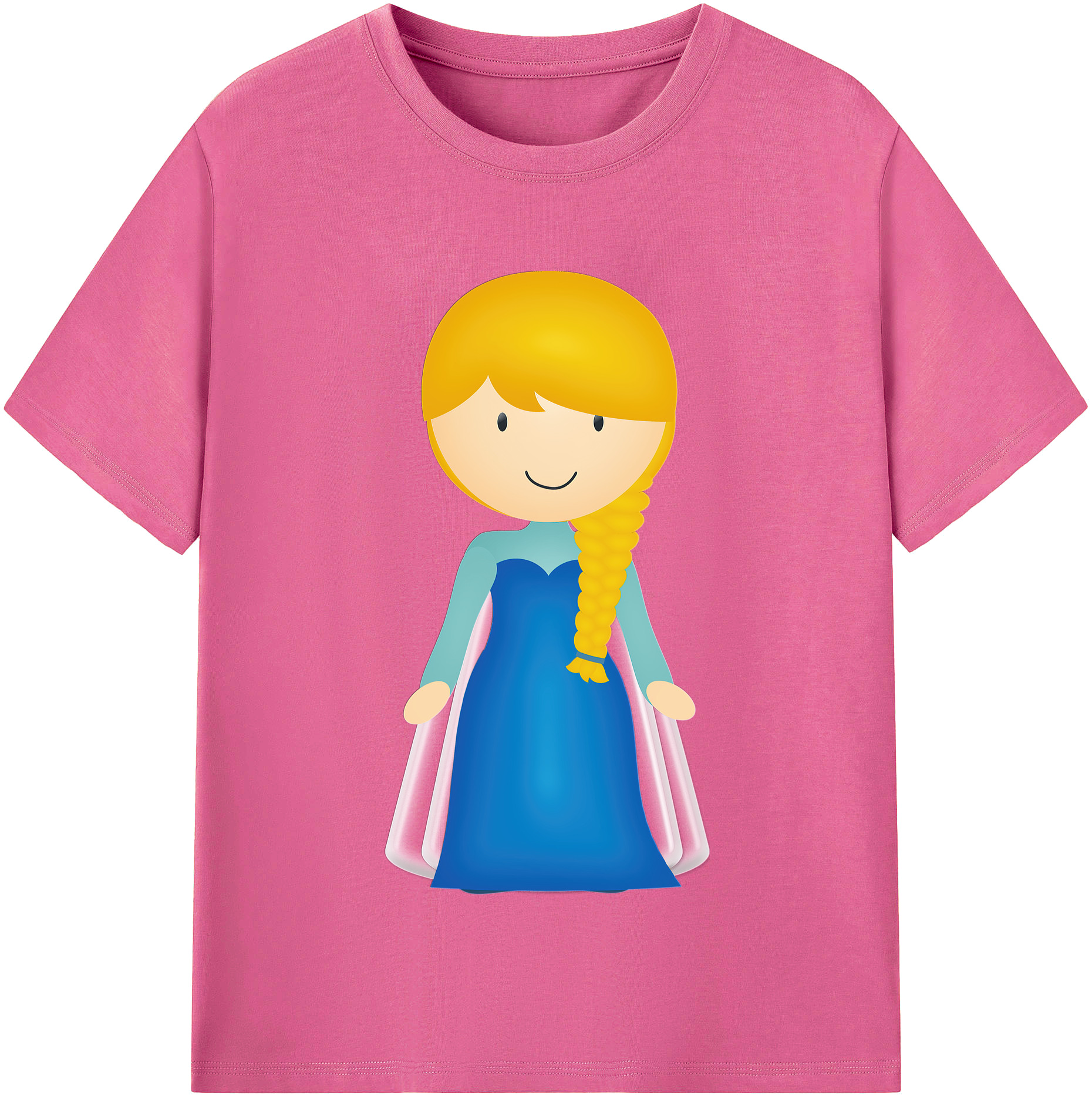 （画像用） アナと雪の女王 アンナ エルサ Frozen Anna Elsa レディースカジュアルプリントTシャツ（綿100％）