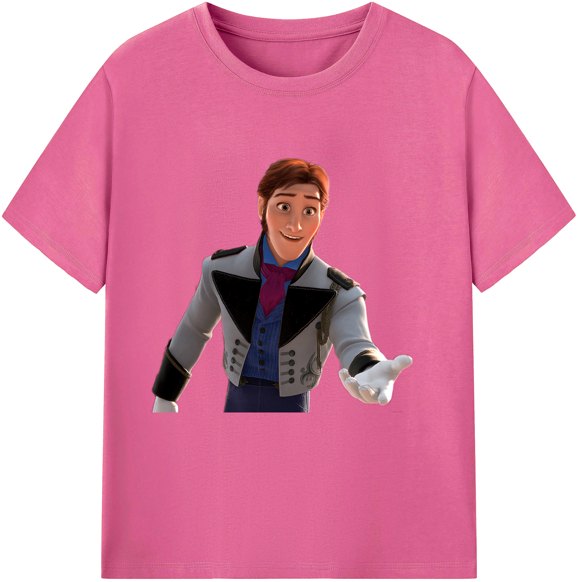 （画像用） アナと雪の女王 アンナ エルサ Frozen Anna Elsa レディースカジュアルプリントTシャツ（綿100％）
