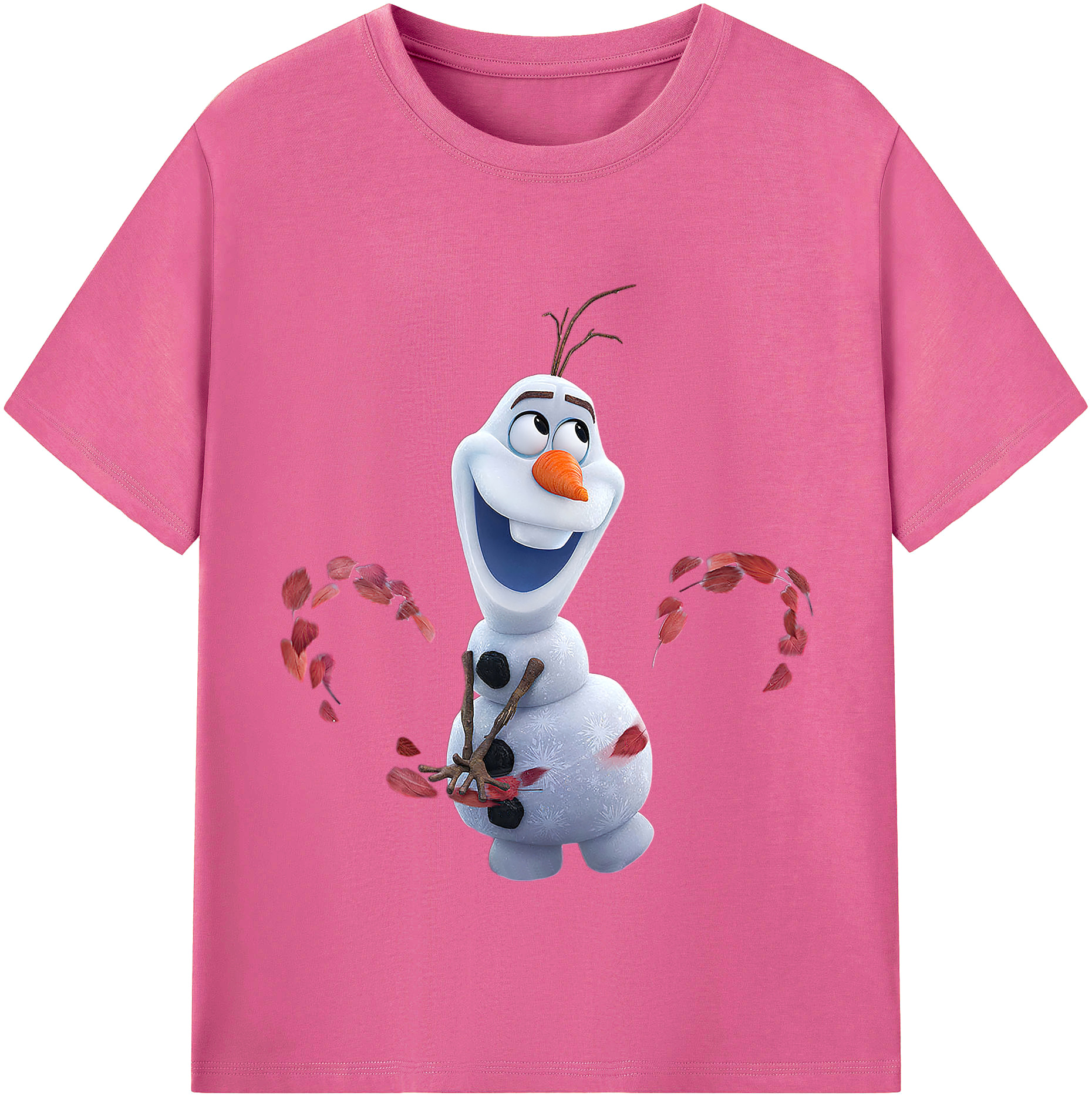 （画像用） アナと雪の女王 アンナ エルサ Frozen Anna Elsa レディースカジュアルプリントTシャツ（綿100％）