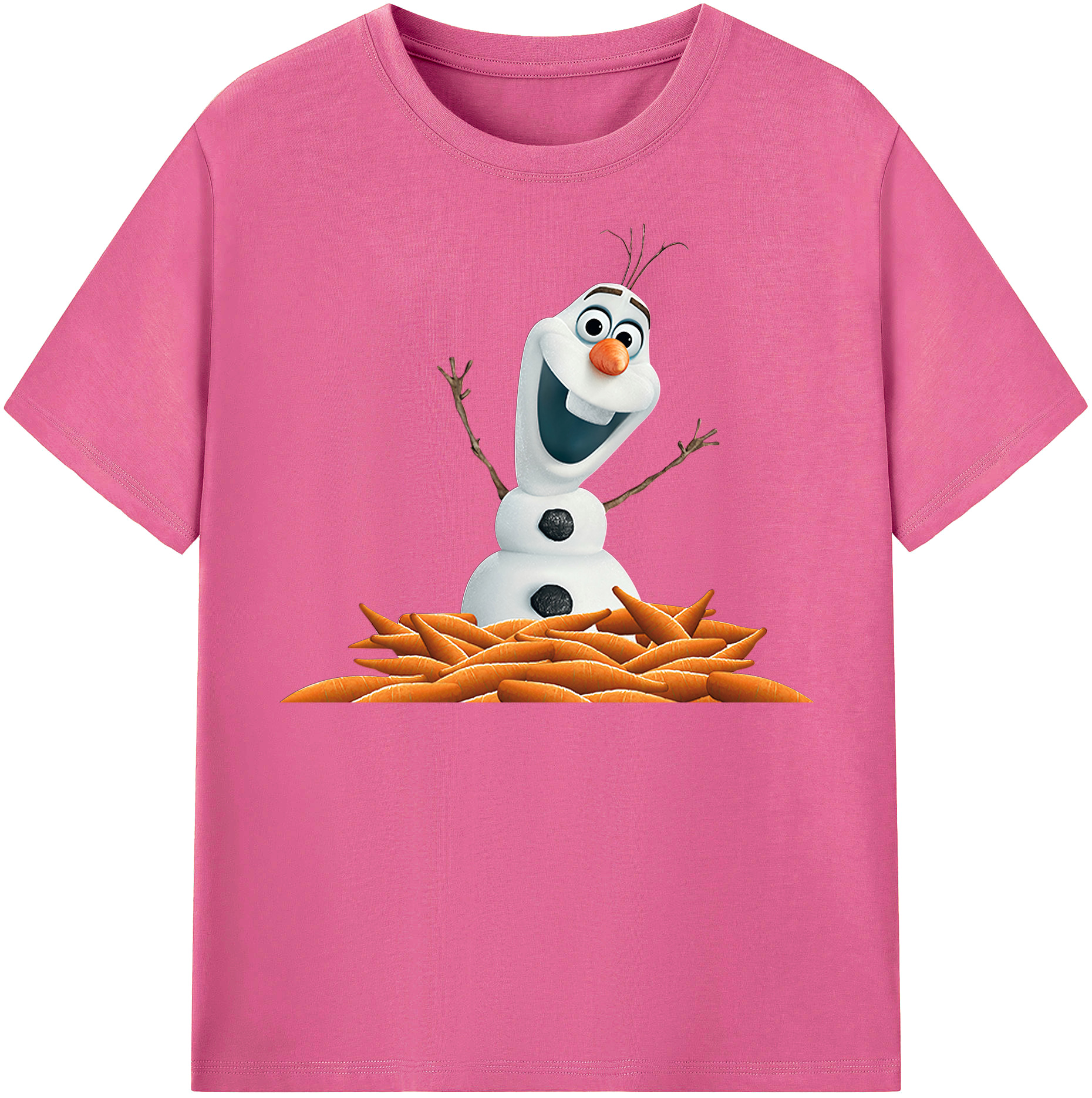 （画像用） アナと雪の女王 アンナ エルサ Frozen Anna Elsa レディースカジュアルプリントTシャツ（綿100％）