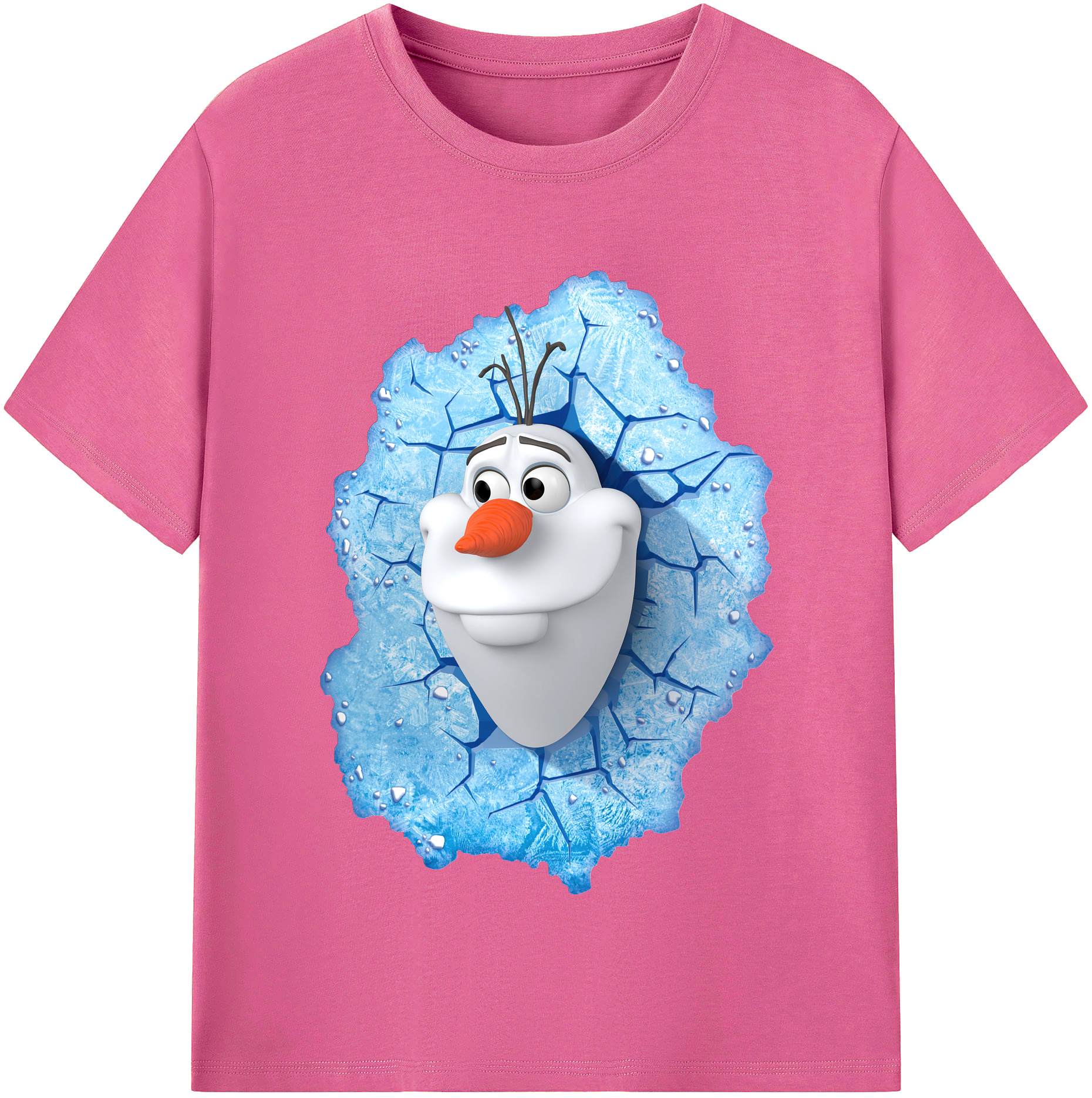 （画像用） アナと雪の女王 アンナ エルサ Frozen Anna Elsa レディースカジュアルプリントTシャツ（綿100％）