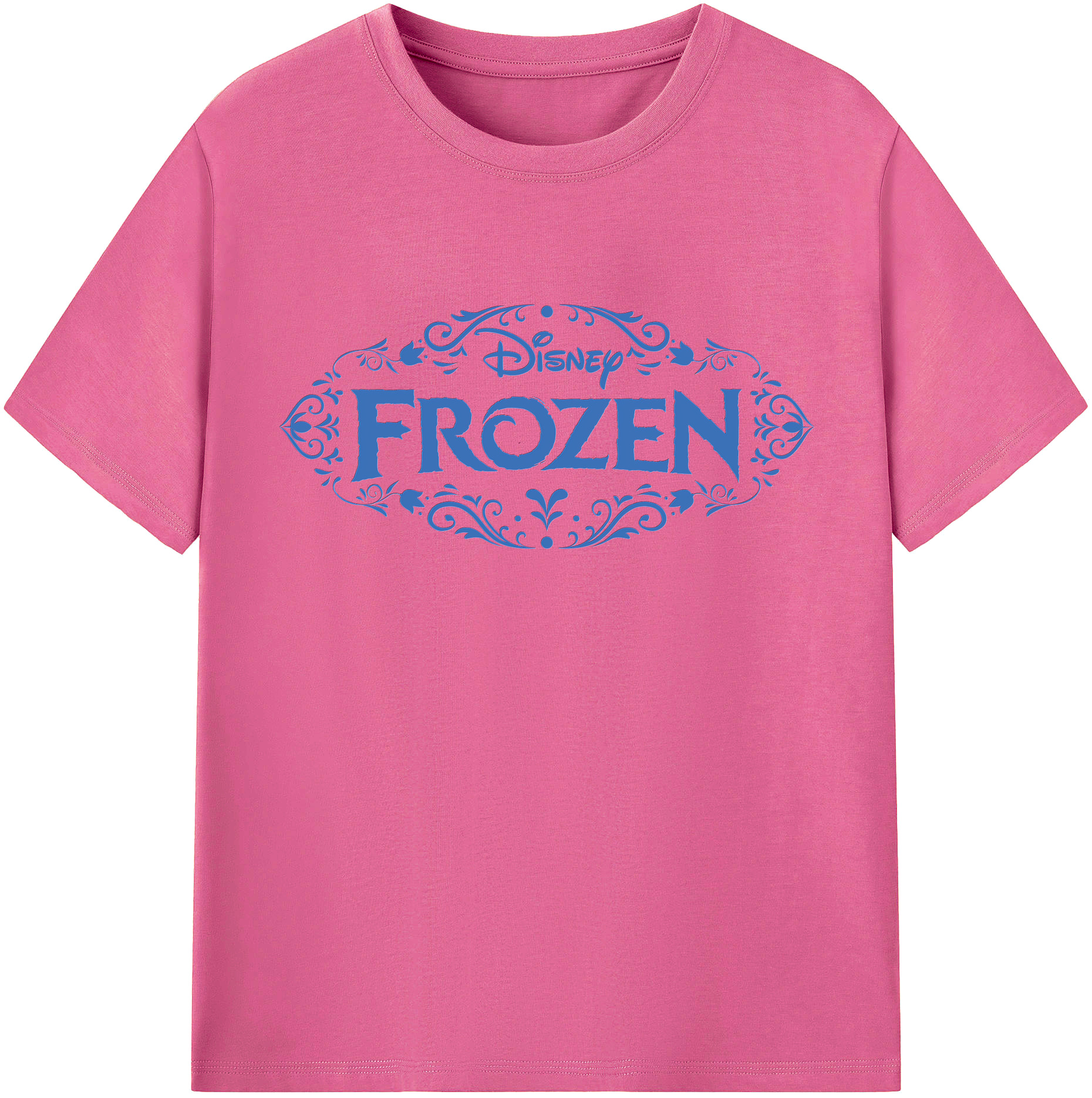 （画像用） アナと雪の女王 アンナ エルサ Frozen Anna Elsa レディースカジュアルプリントTシャツ（綿100％）