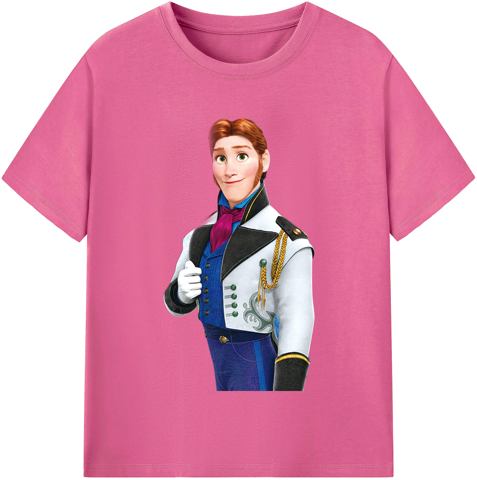（画像用） アナと雪の女王 アンナ エルサ Frozen Anna Elsa レディースカジュアルプリントTシャツ（綿100％）