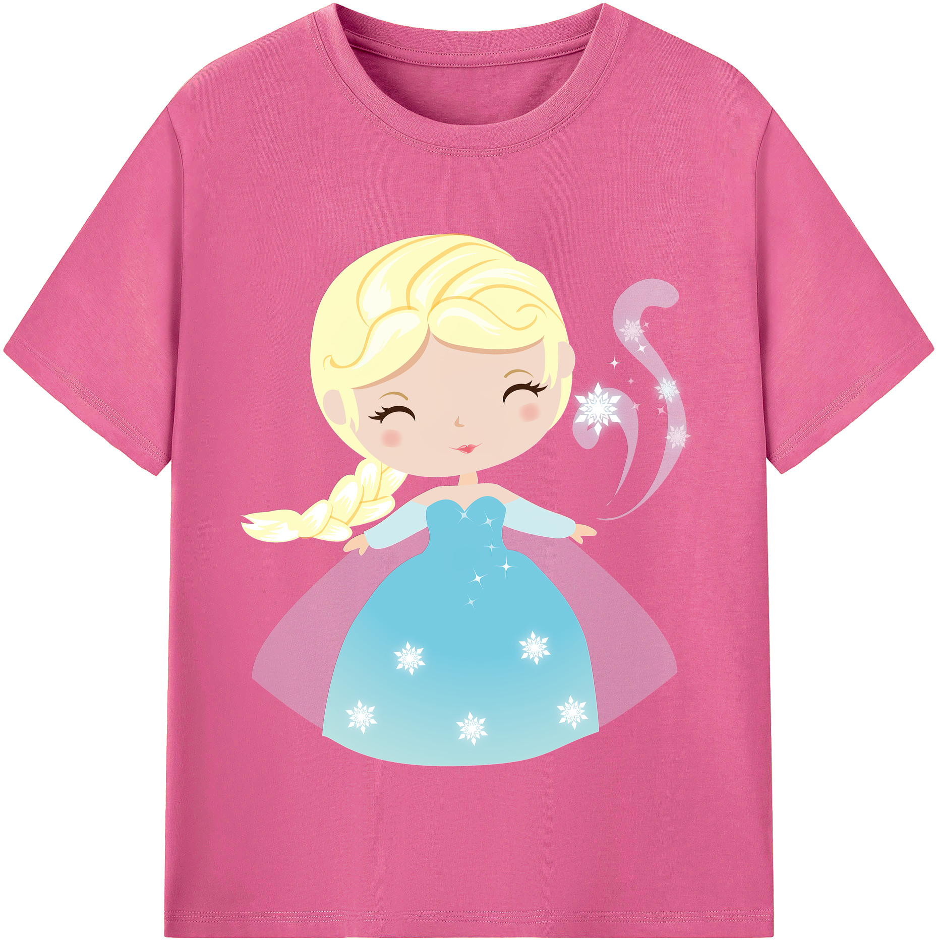 （画像用） アナと雪の女王 アンナ エルサ Frozen Anna Elsa レディースカジュアルプリントTシャツ（綿100％）
