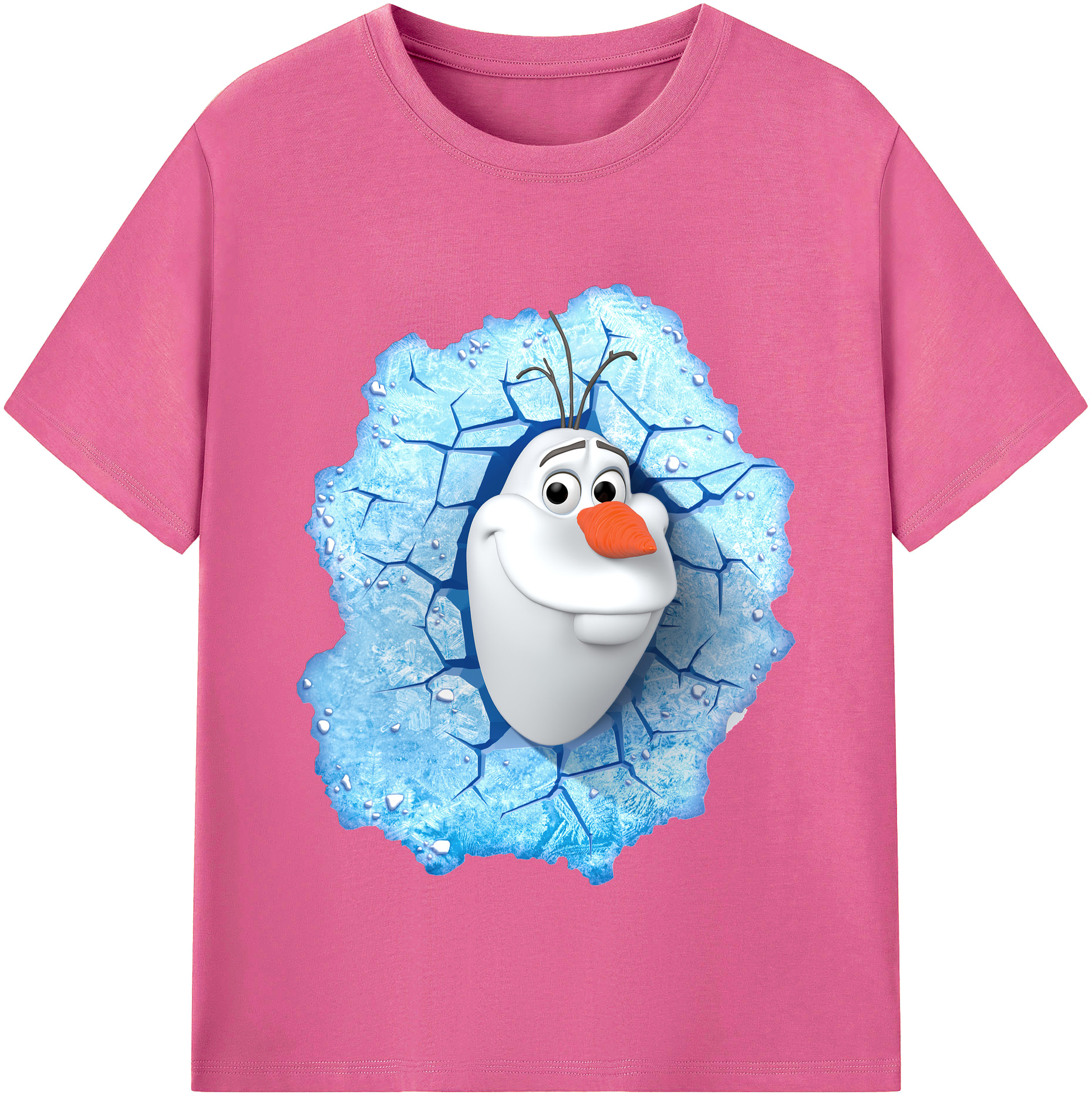 （画像用） アナと雪の女王 アンナ エルサ Frozen Anna Elsa レディースカジュアルプリントTシャツ（綿100％）