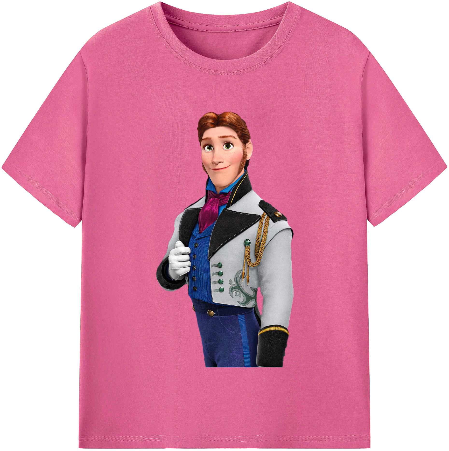（画像用） アナと雪の女王 アンナ エルサ Frozen Anna Elsa レディースカジュアルプリントTシャツ（綿100％）
