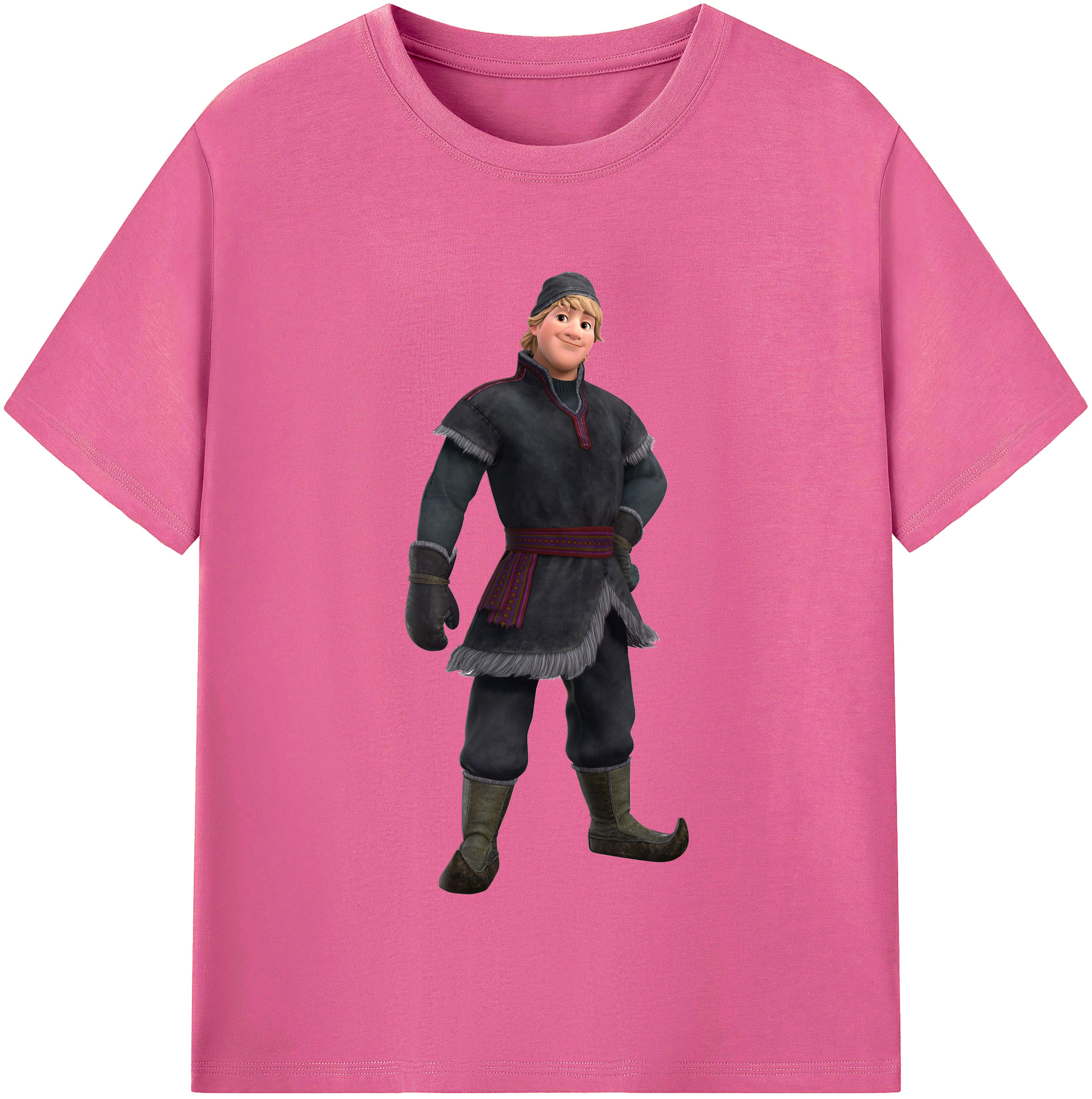 （画像用） アナと雪の女王 アンナ エルサ Frozen Anna Elsa レディースカジュアルプリントTシャツ（綿100％）