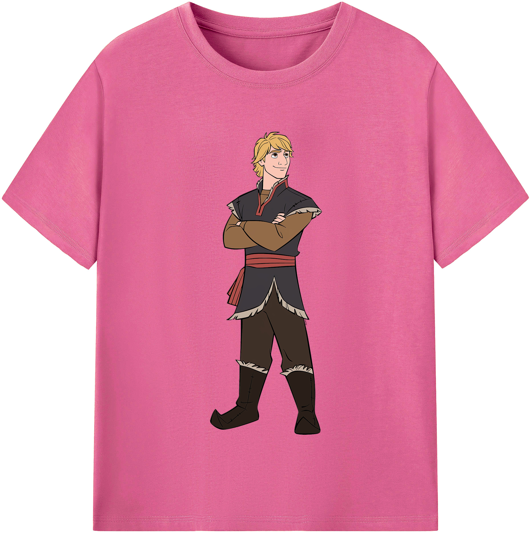 （画像用） アナと雪の女王 アンナ エルサ Frozen Anna Elsa レディースカジュアルプリントTシャツ（綿100％）