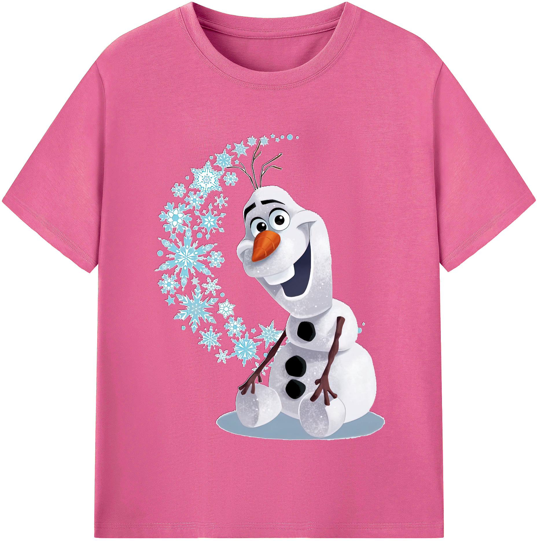 （画像用） アナと雪の女王 アンナ エルサ Frozen Anna Elsa レディースカジュアルプリントTシャツ（綿100％）