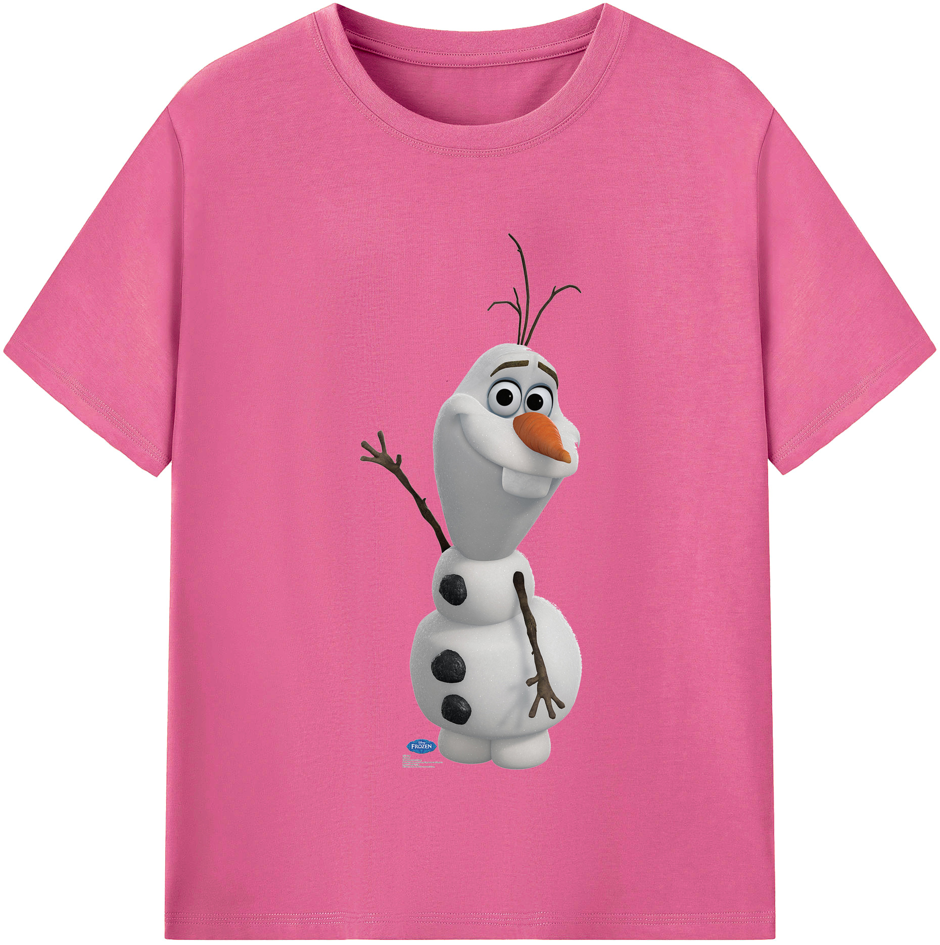 （画像用） アナと雪の女王 アンナ エルサ Frozen Anna Elsa レディースカジュアルプリントTシャツ（綿100％）