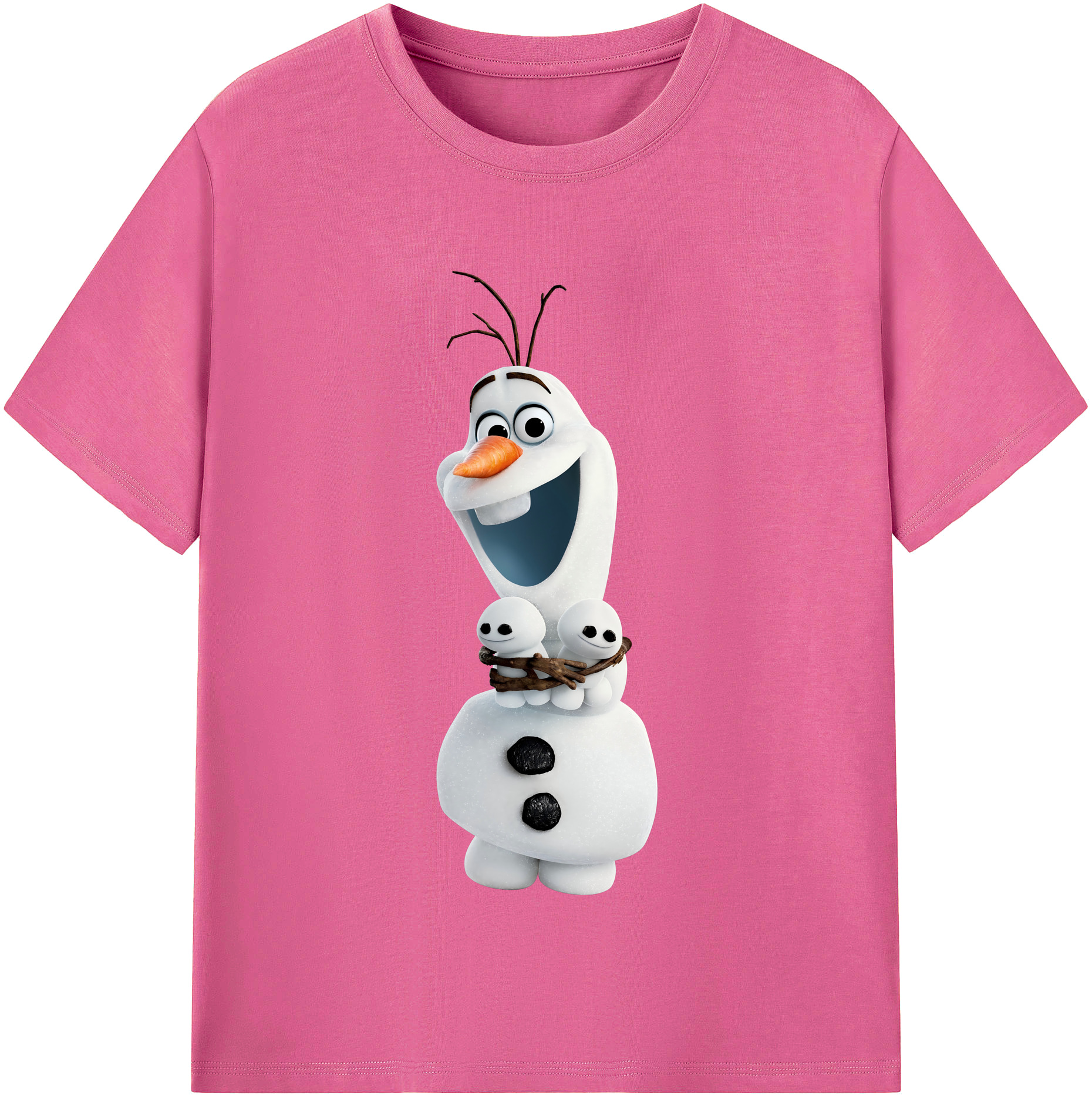 （画像用） アナと雪の女王 アンナ エルサ Frozen Anna Elsa レディースカジュアルプリントTシャツ（綿100％）