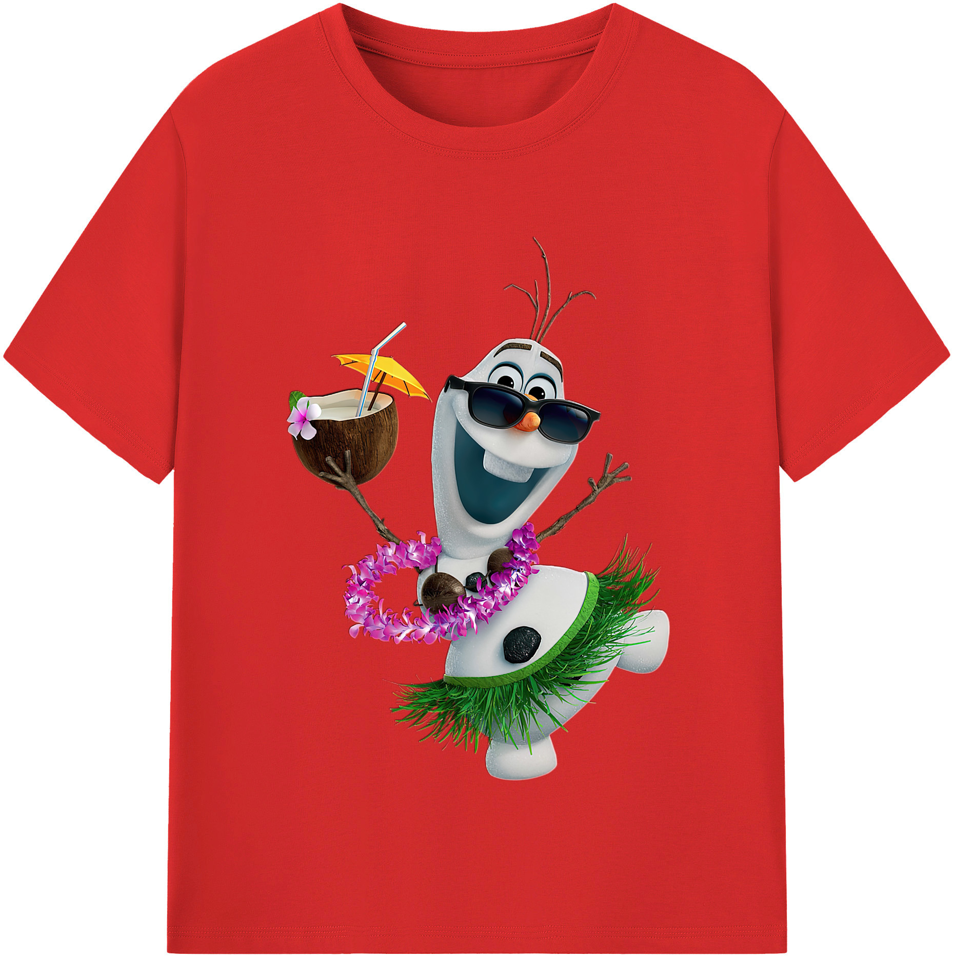 （画像用） アナと雪の女王 アンナ エルサ Frozen Anna Elsa レディースカジュアルプリントTシャツ（綿100％）