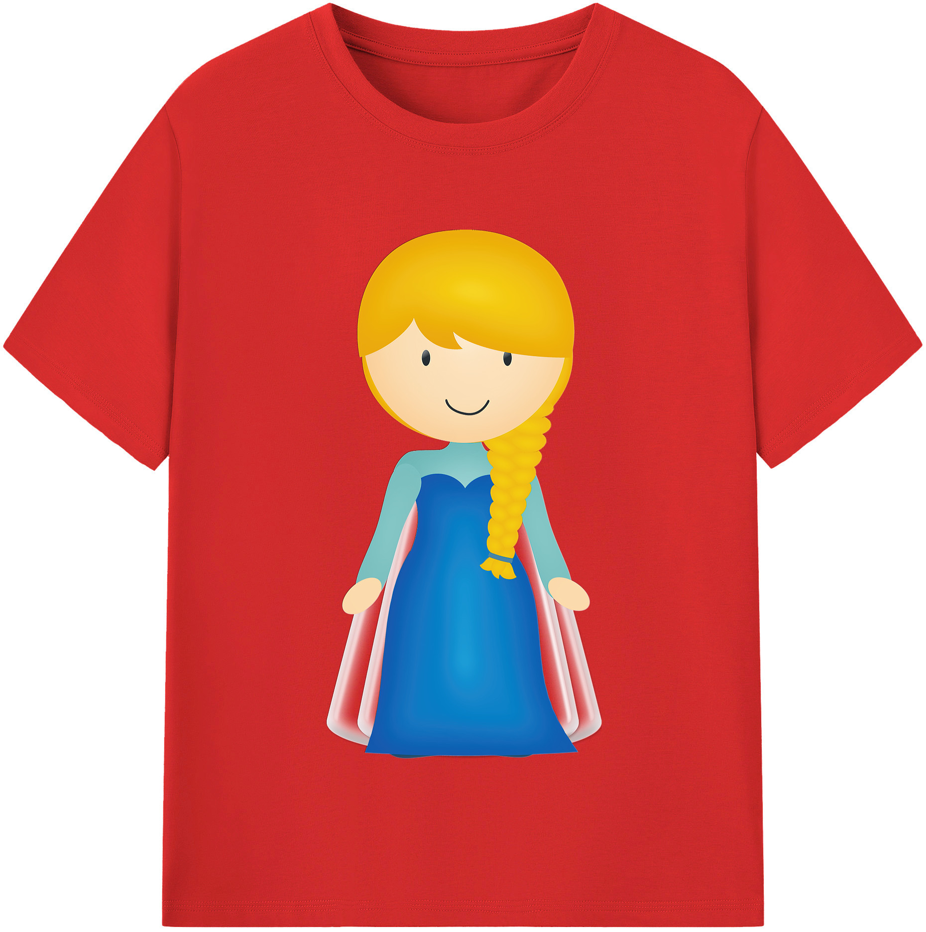 （画像用） アナと雪の女王 アンナ エルサ Frozen Anna Elsa レディースカジュアルプリントTシャツ（綿100％）