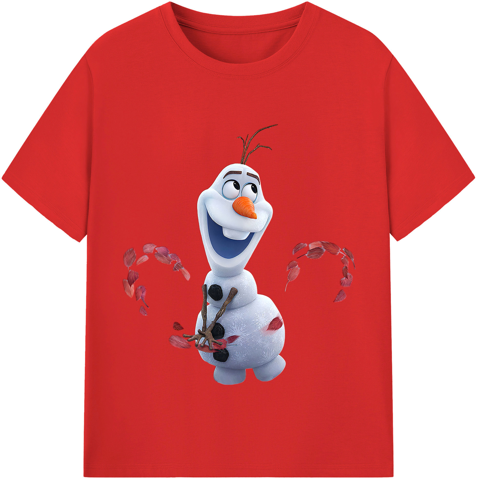 （画像用） アナと雪の女王 アンナ エルサ Frozen Anna Elsa レディースカジュアルプリントTシャツ（綿100％）