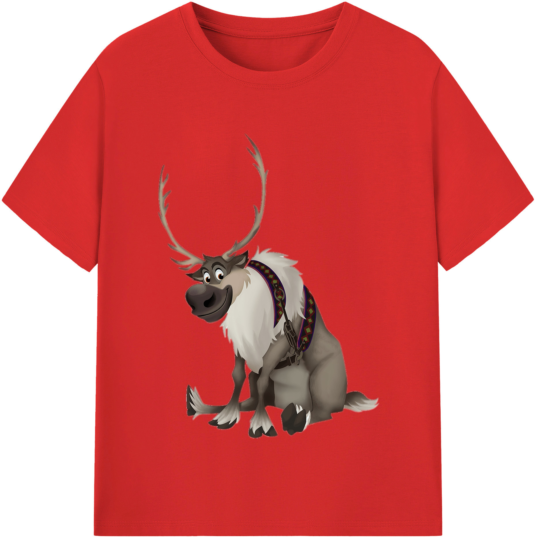 （画像用） アナと雪の女王 アンナ エルサ Frozen Anna Elsa レディースカジュアルプリントTシャツ（綿100％）