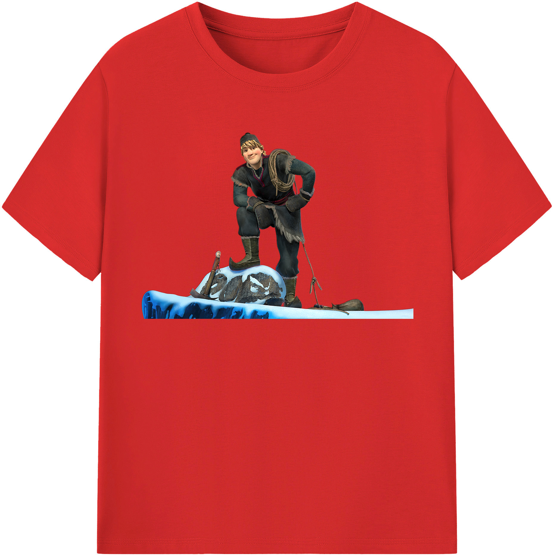 （画像用） アナと雪の女王 アンナ エルサ Frozen Anna Elsa レディースカジュアルプリントTシャツ（綿100％）