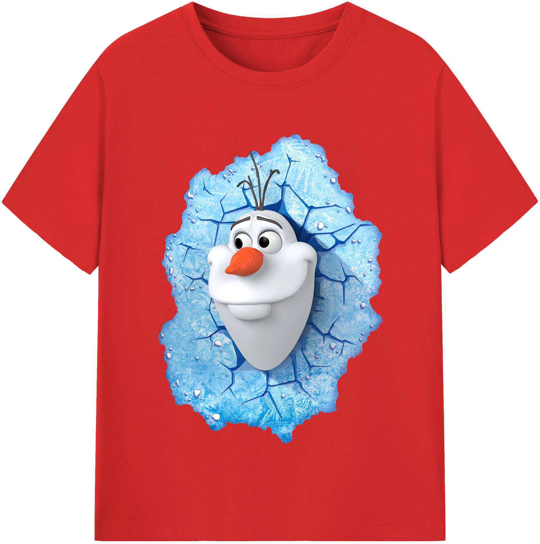 （画像用） アナと雪の女王 アンナ エルサ Frozen Anna Elsa レディースカジュアルプリントTシャツ（綿100％）