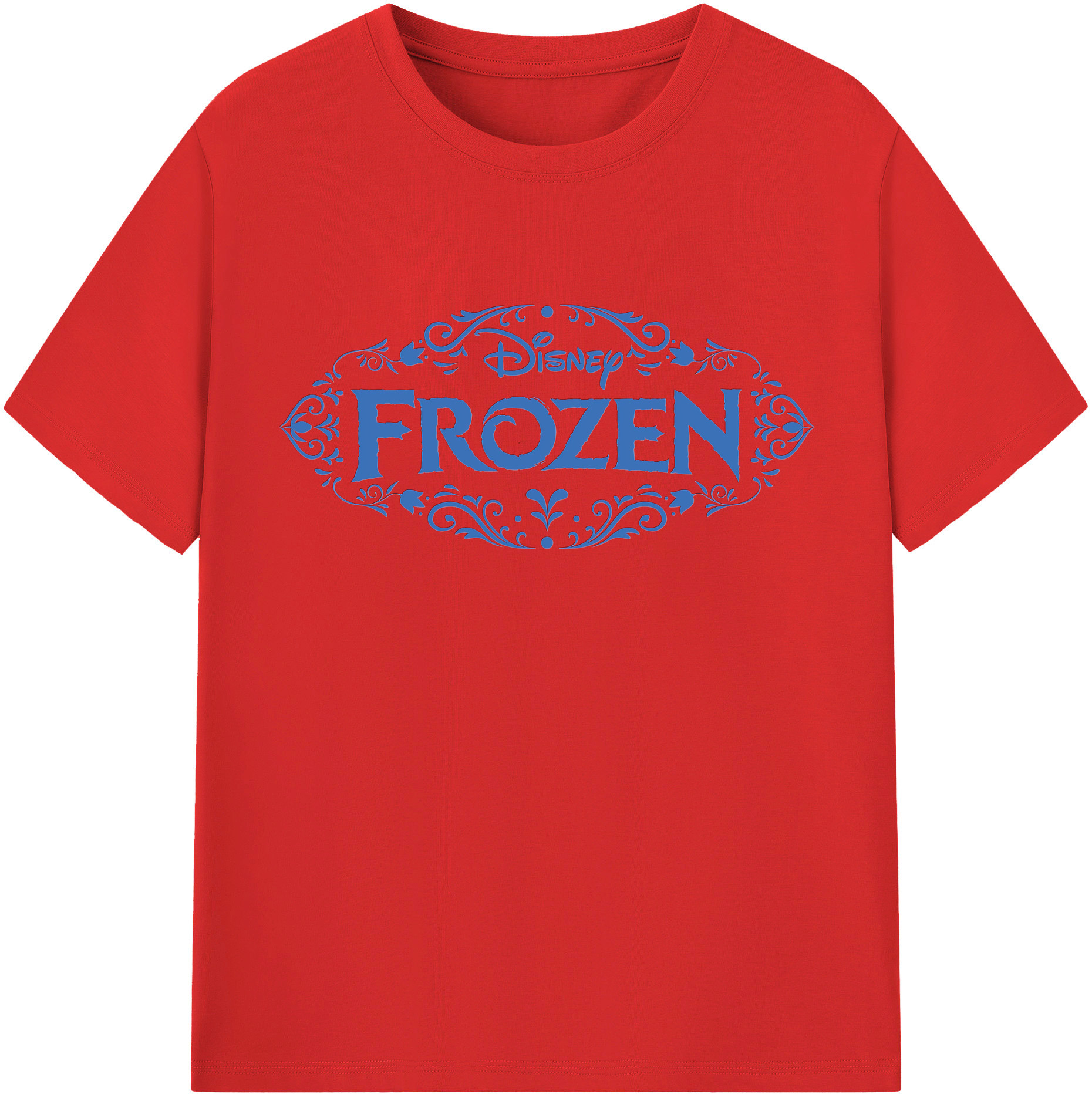 （画像用） アナと雪の女王 アンナ エルサ Frozen Anna Elsa レディースカジュアルプリントTシャツ（綿100％）