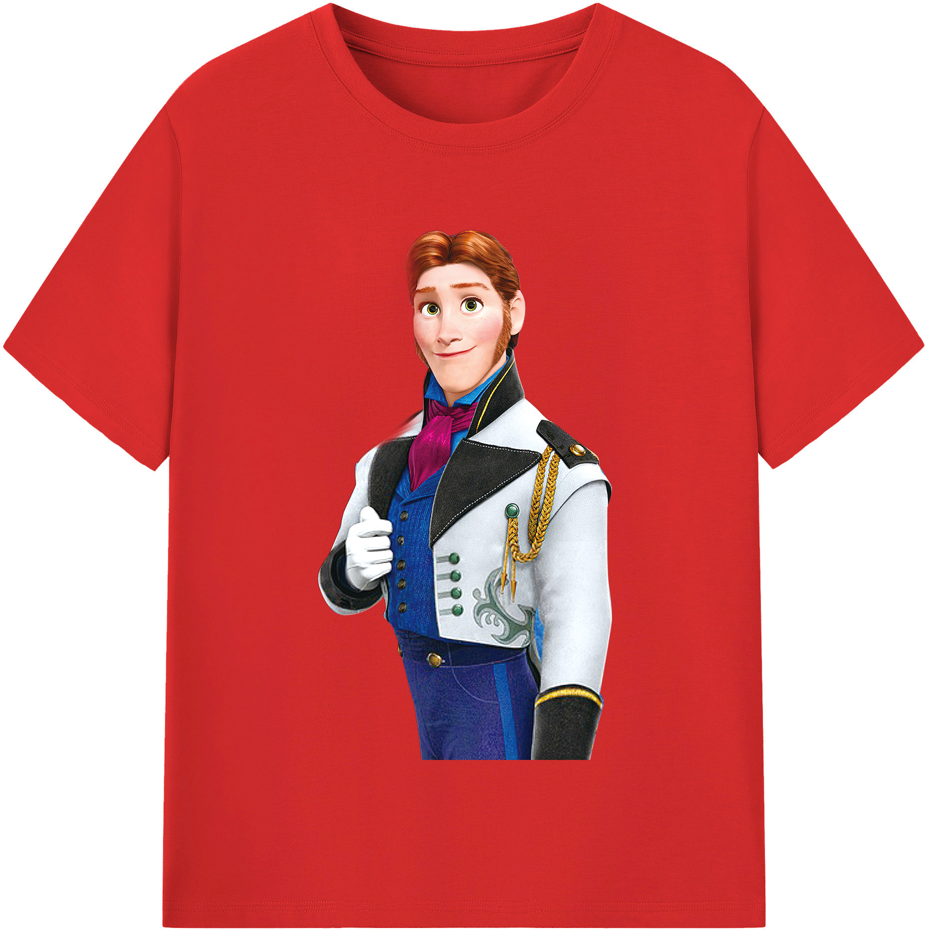 （画像用） アナと雪の女王 アンナ エルサ Frozen Anna Elsa レディースカジュアルプリントTシャツ（綿100％）