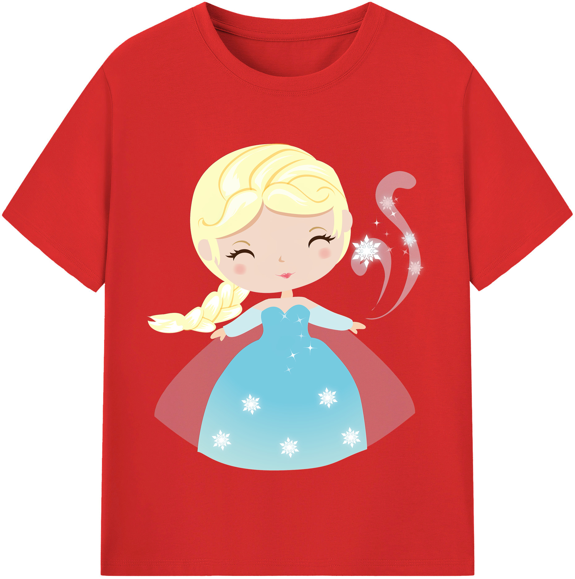 （画像用） アナと雪の女王 アンナ エルサ Frozen Anna Elsa レディースカジュアルプリントTシャツ（綿100％）