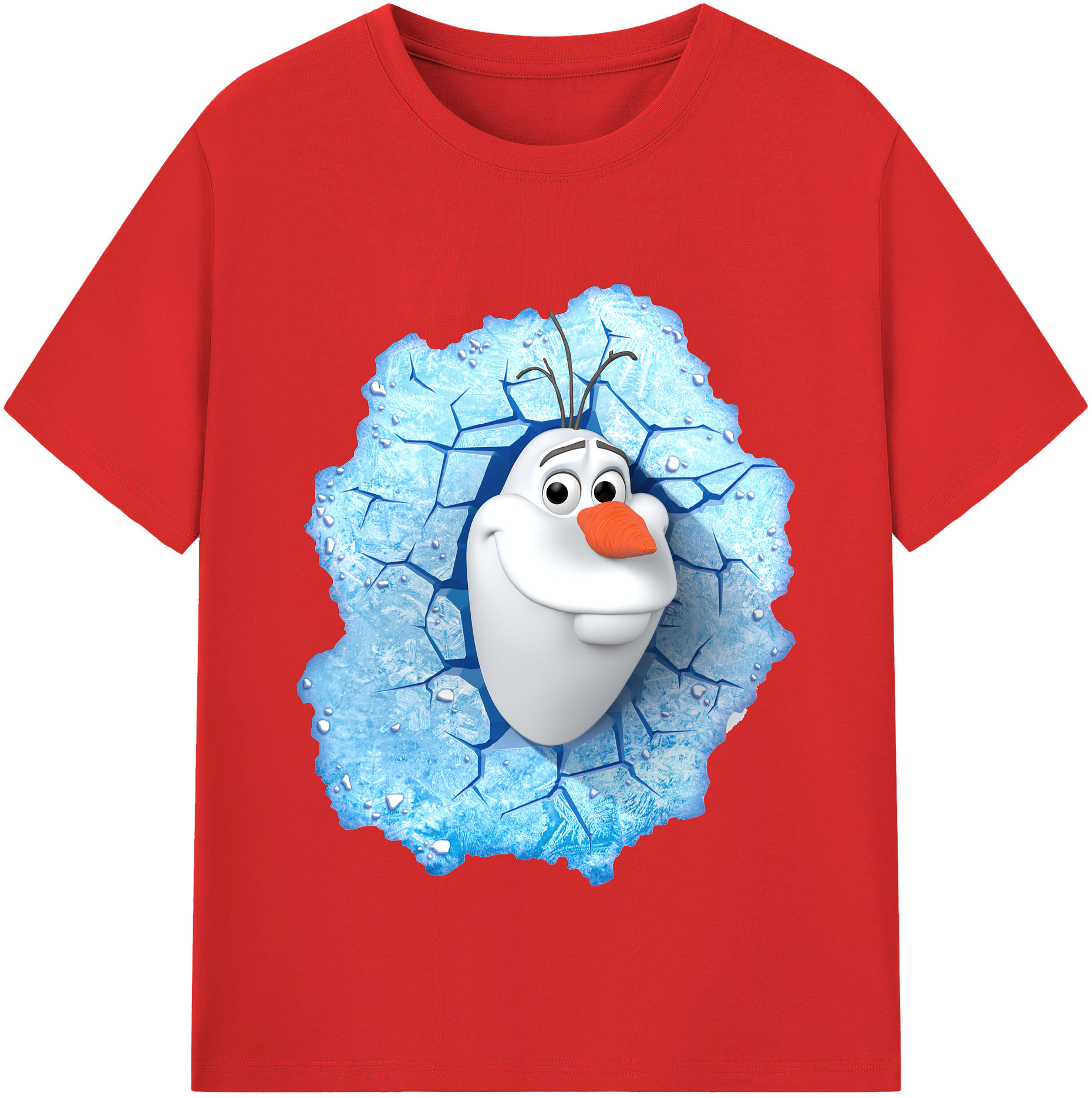 （画像用） アナと雪の女王 アンナ エルサ Frozen Anna Elsa レディースカジュアルプリントTシャツ（綿100％）