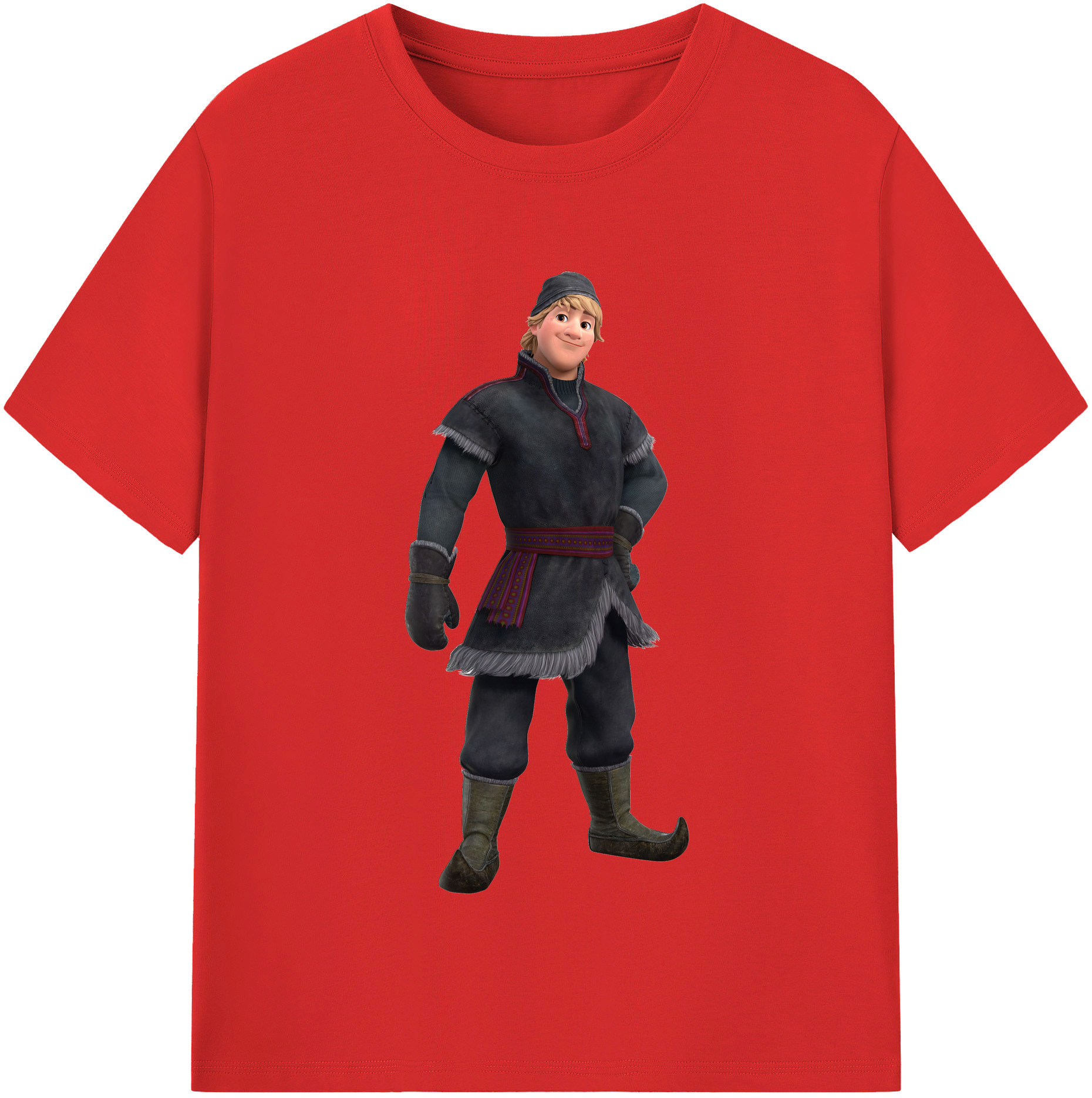 （画像用） アナと雪の女王 アンナ エルサ Frozen Anna Elsa レディースカジュアルプリントTシャツ（綿100％）