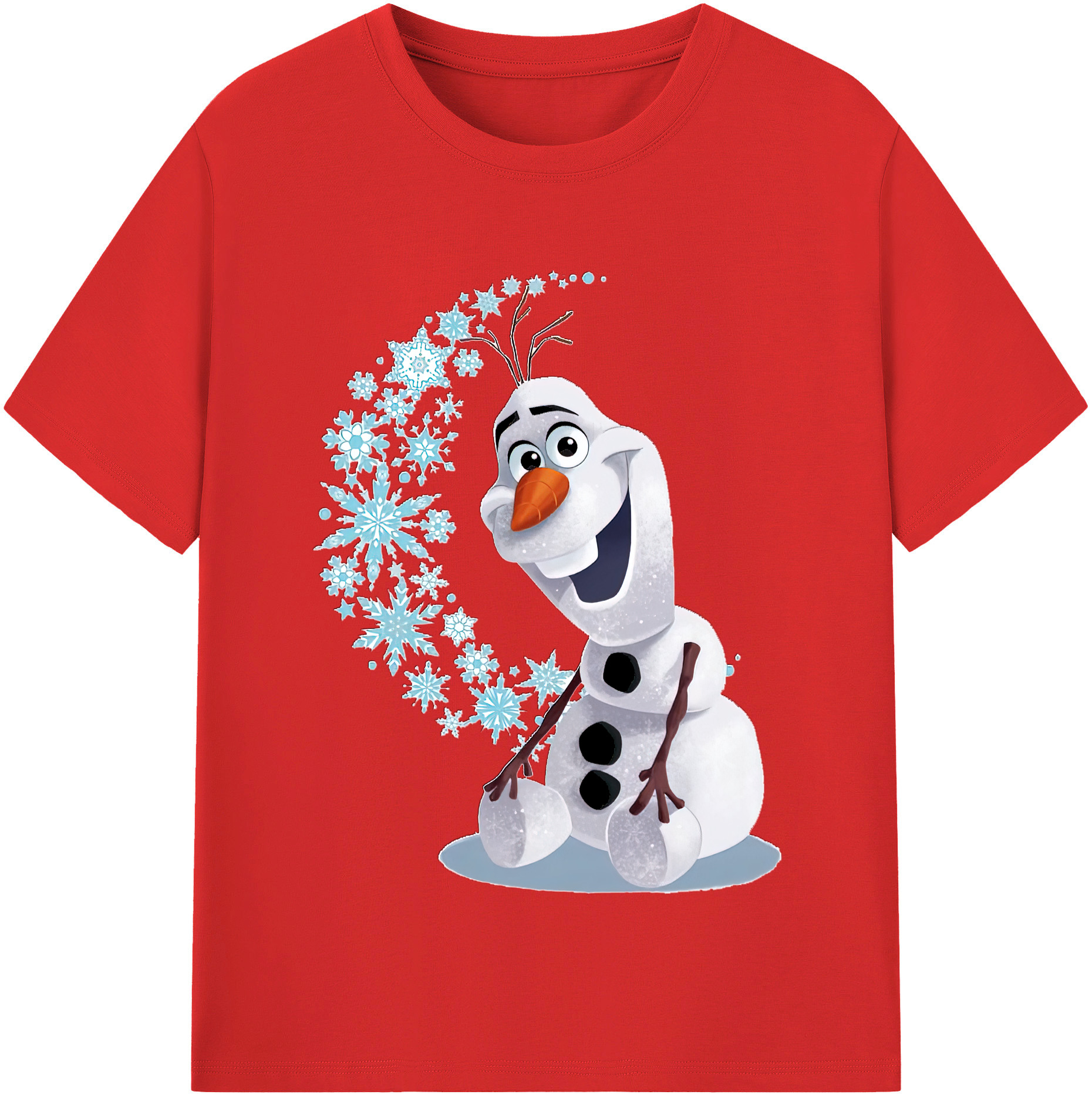 （画像用） アナと雪の女王 アンナ エルサ Frozen Anna Elsa レディースカジュアルプリントTシャツ（綿100％）