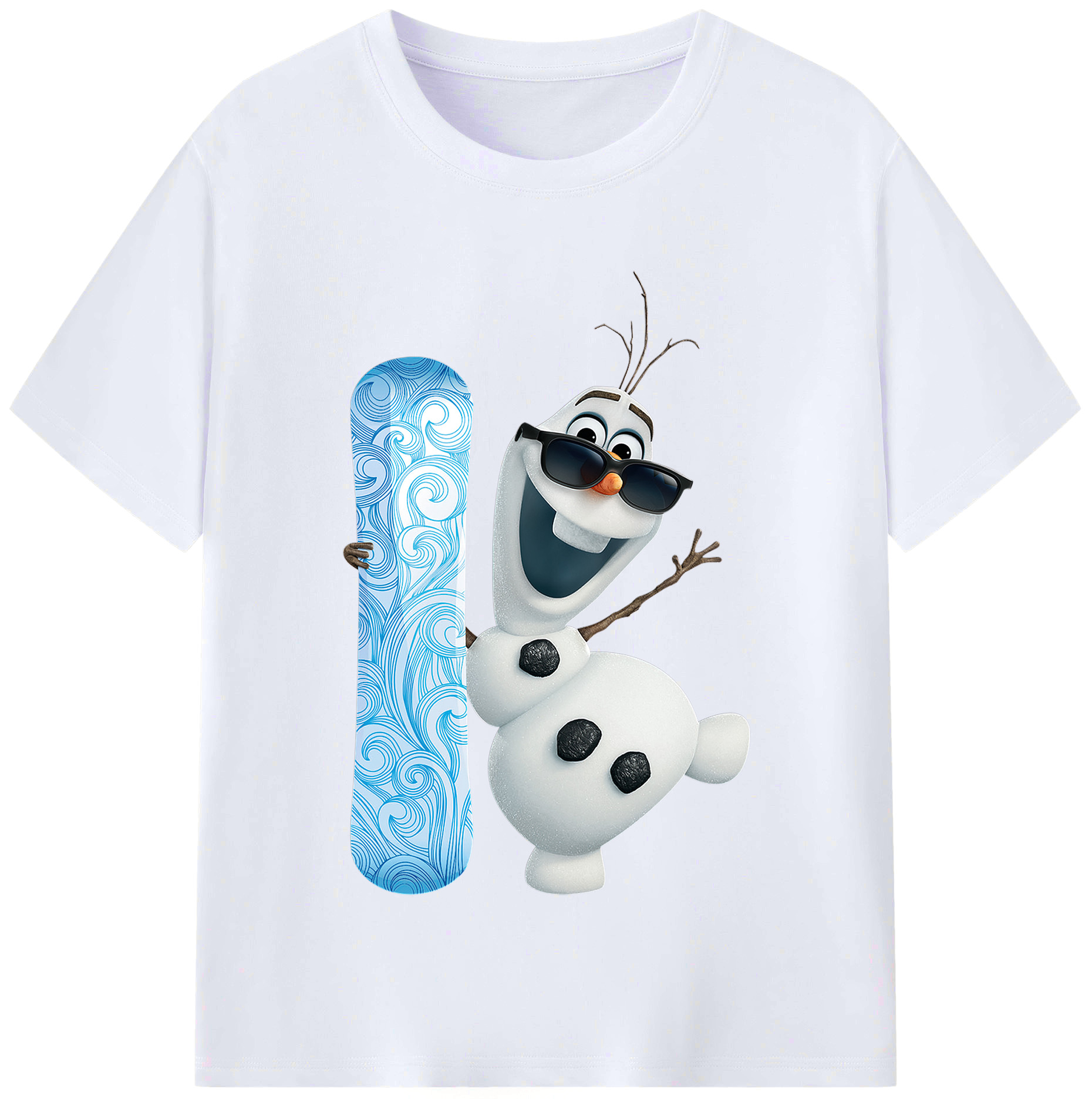 （画像用） アナと雪の女王 アンナ エルサ Frozen Anna Elsa レディースカジュアルプリントTシャツ（綿100％）