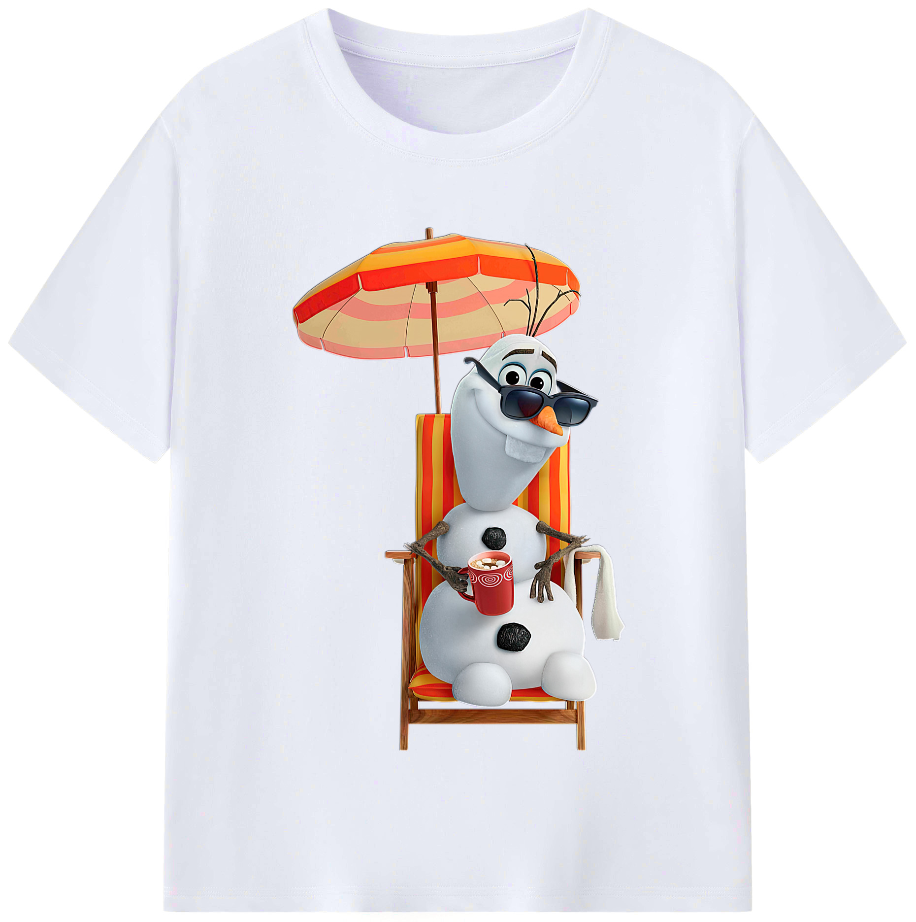 （画像用） アナと雪の女王 アンナ エルサ Frozen Anna Elsa レディースカジュアルプリントTシャツ（綿100％）